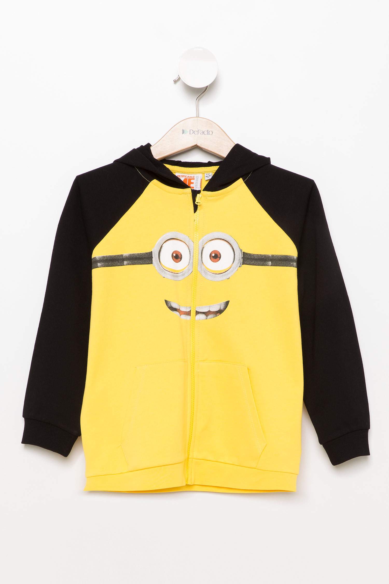 Defacto Minions Lisanslı Erkek Çocuk Kapüşonlu Sweatshirt. 4