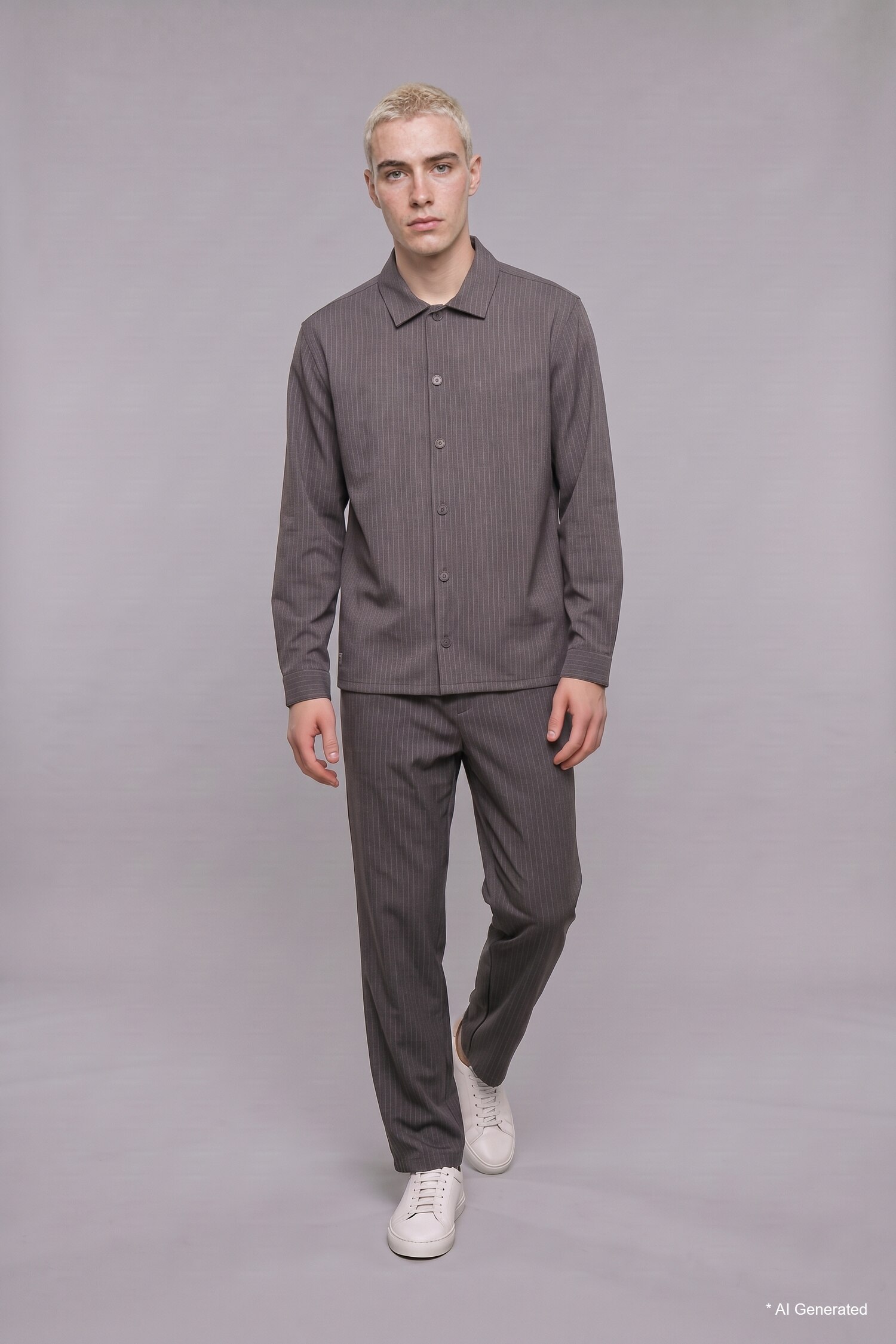 DeFacto Baggy Fit Çizgili Lastikli Bel Pantolon