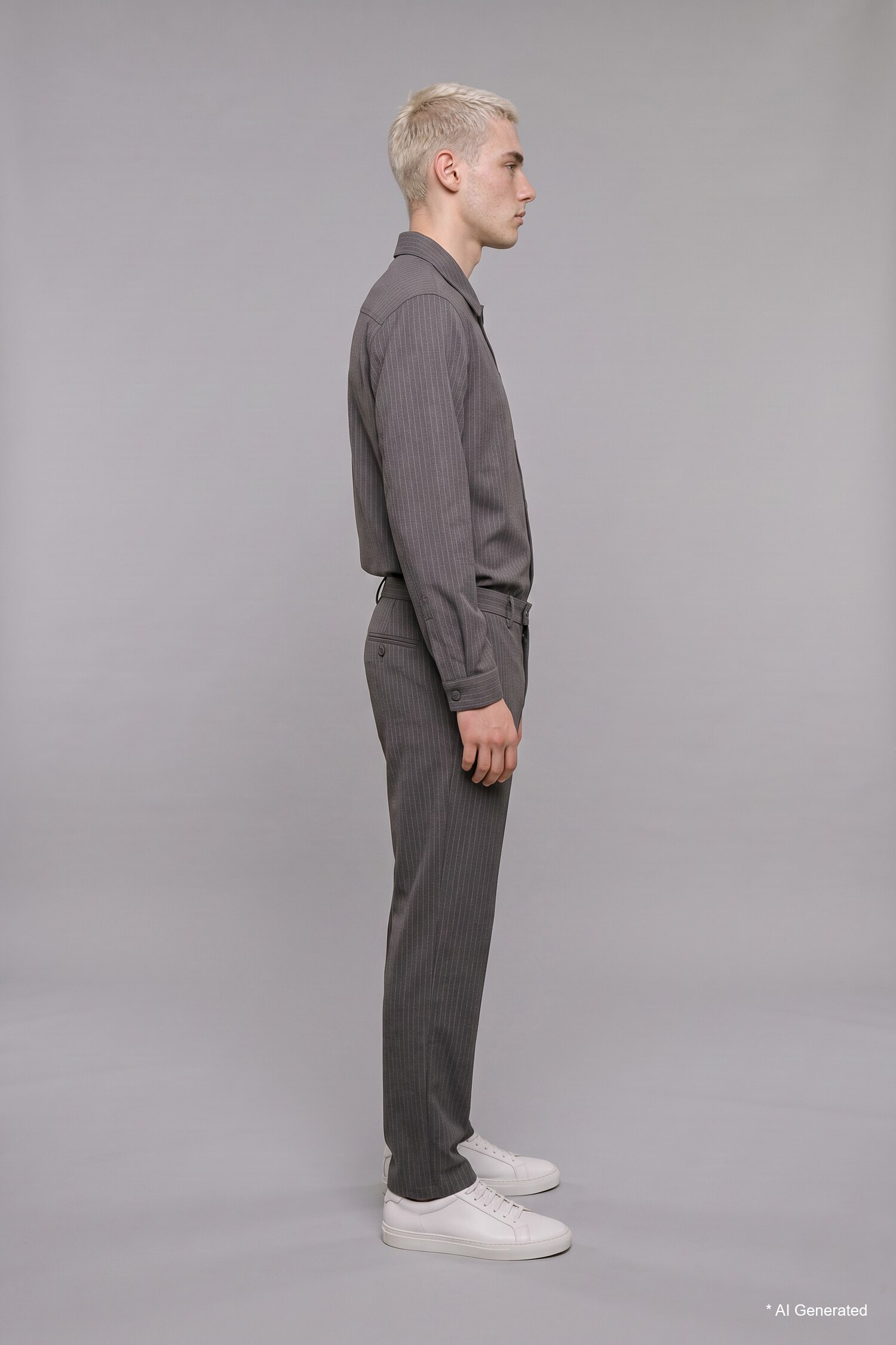 DeFacto Baggy Fit Çizgili Lastikli Bel Pantolon görsel 3