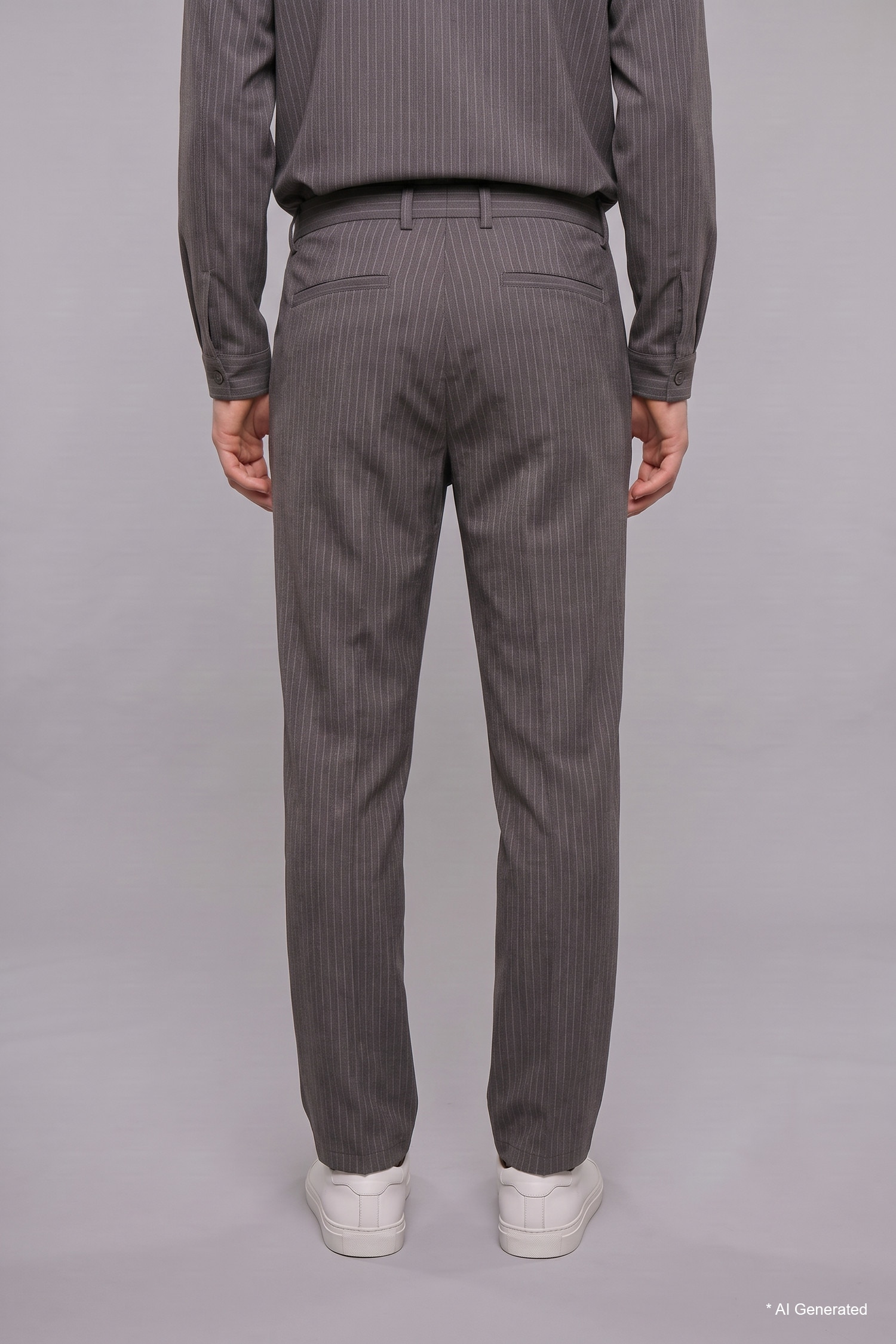 DeFacto Baggy Fit Çizgili Lastikli Bel Pantolon görsel 4