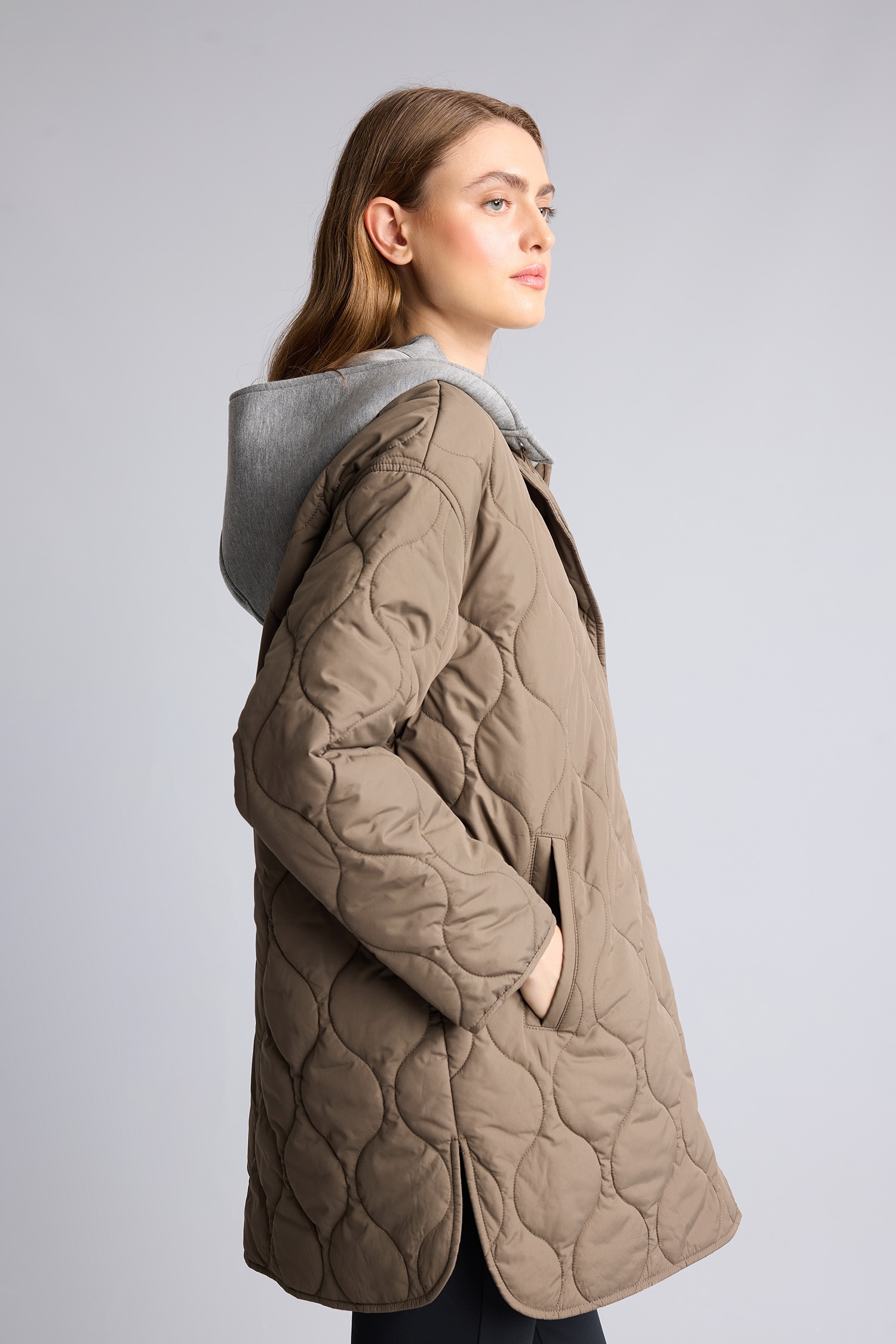 DeFacto Kapüşonlu Kapitone Parka görsel 3