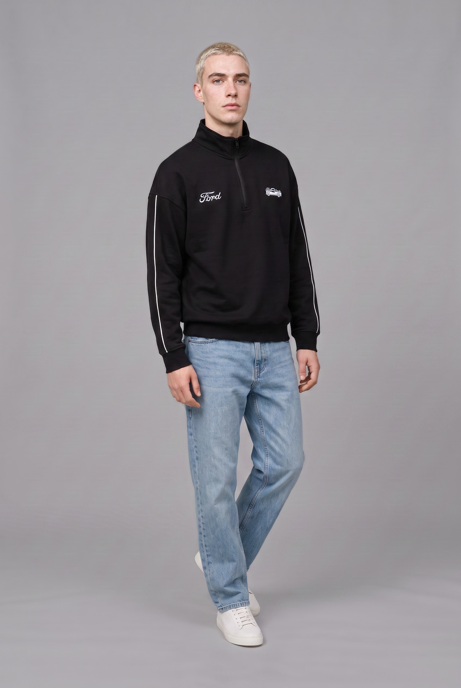 DeFacto Ford Motor Company Boxy Fıt Sweatshirt görsel 2