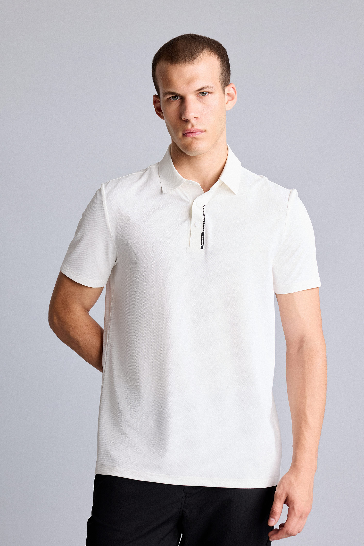 DeFacto Çabuk Kuruyan Standart Fit Polo Tişört görsel 3