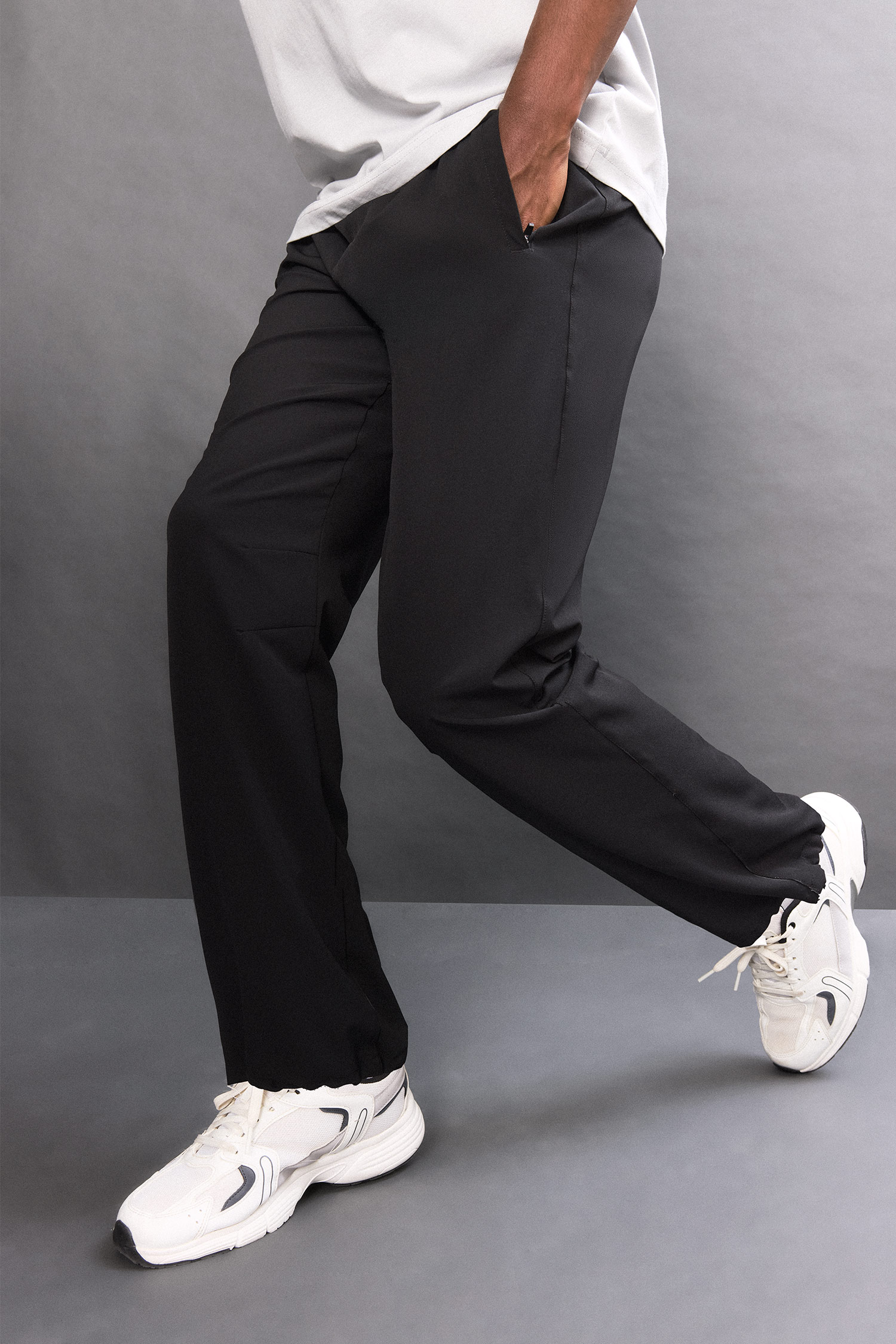 DeFacto Standart Fit Dokuma Jogger görsel 4