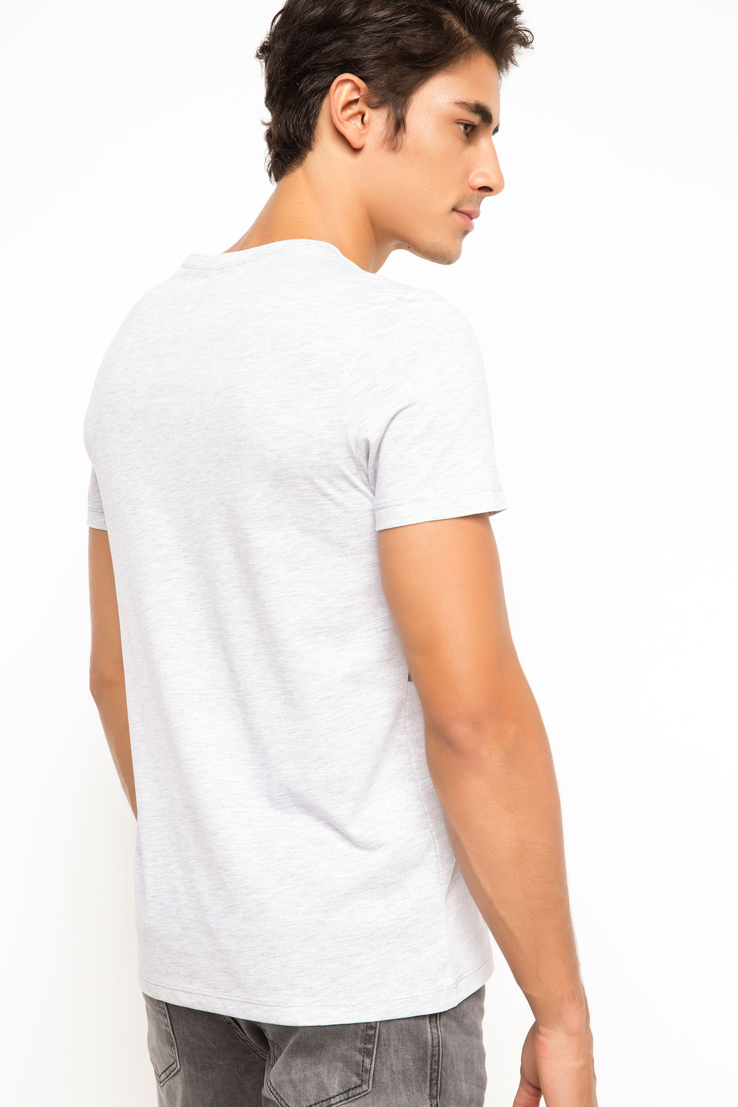 Defacto Kamuflaj Baskılı T-shirt. 3