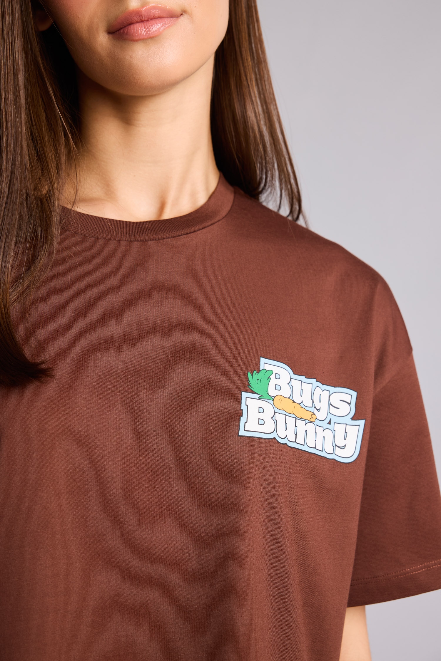 DeFacto %100 Pamuk Looney Tunes Oversıze Kısa Kollu Tişört görsel 5