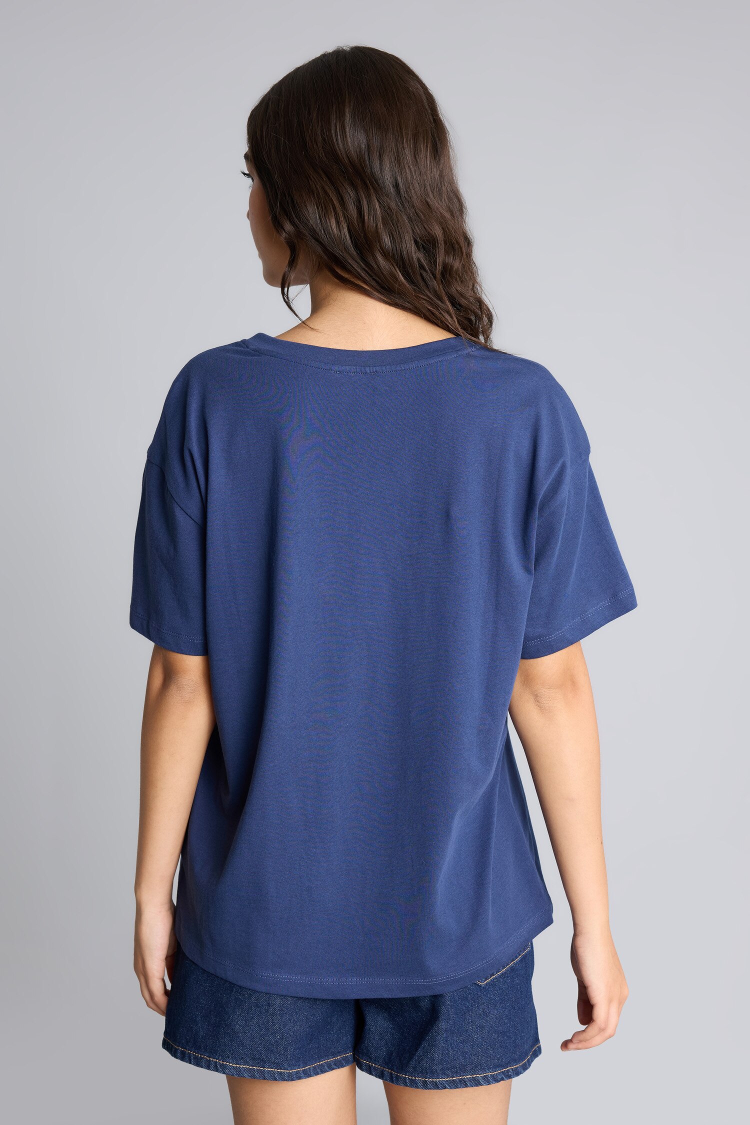DeFacto %100 Pamuk Overshirt Fit Kısa Kollu Ayıcık Baskılı Tişört görsel 6