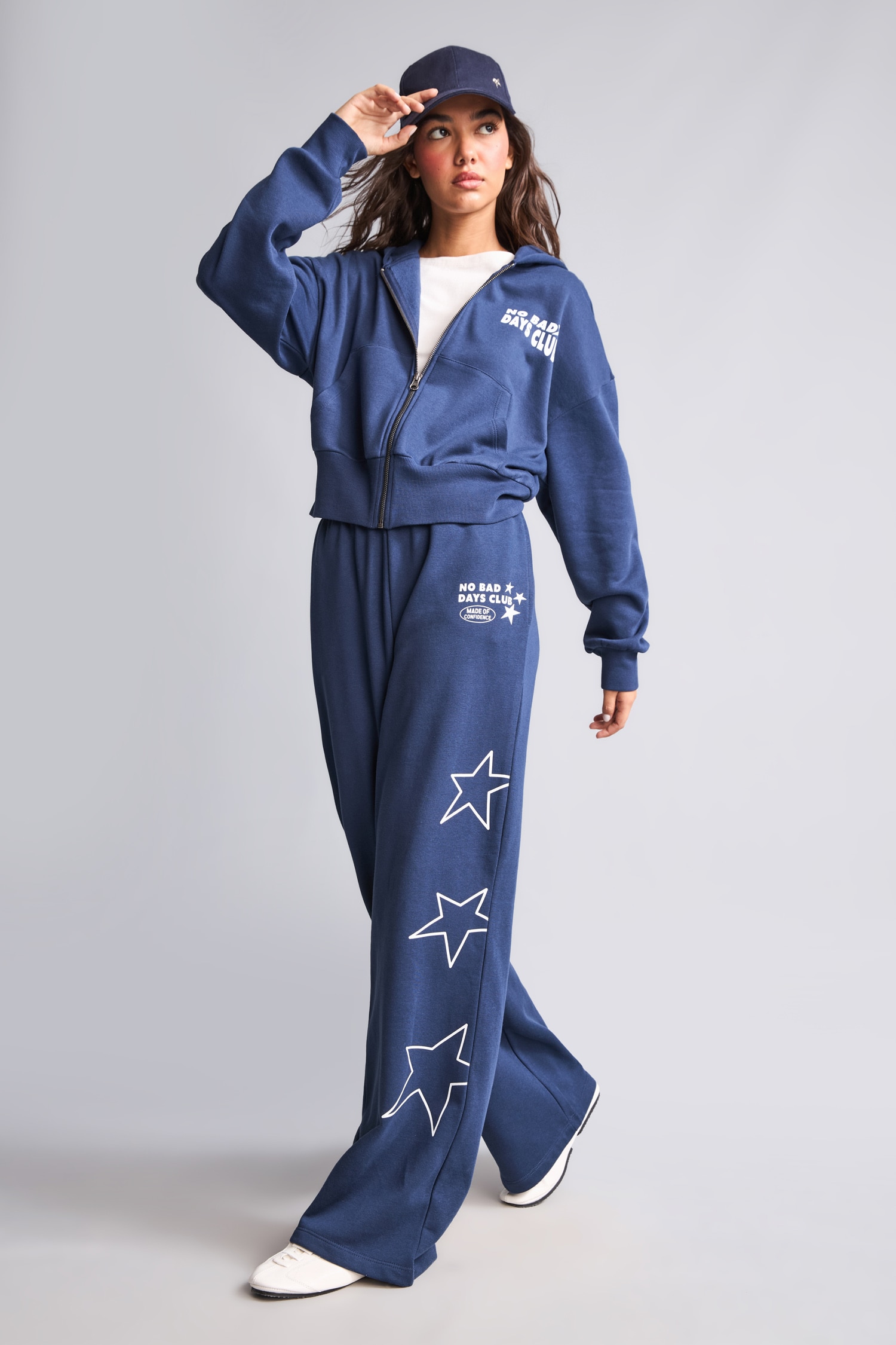 DeFacto Wide Leg Yıldız Baskılı Eşofman Altı görsel 3