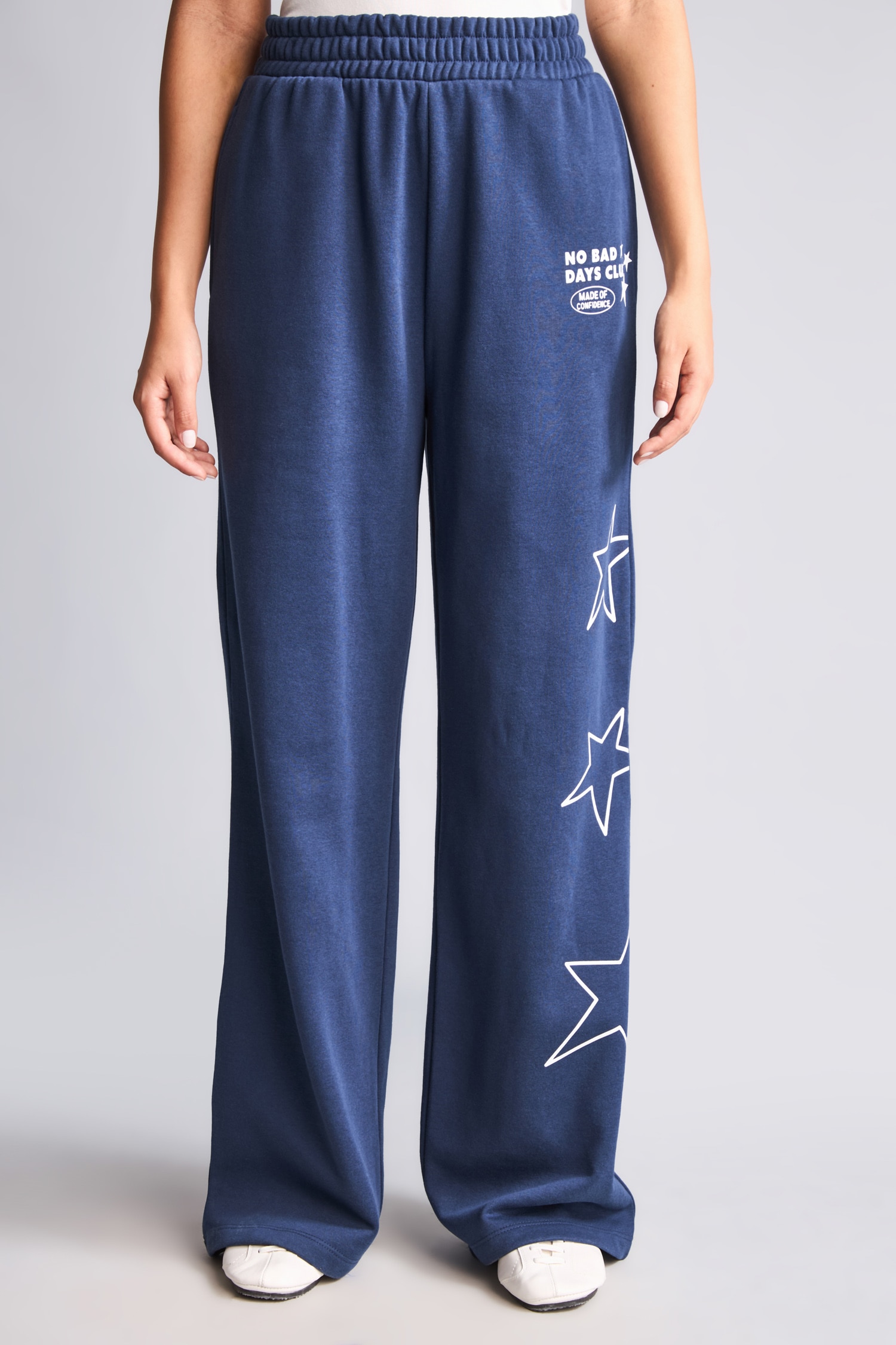 DeFacto Wide Leg Yıldız Baskılı Eşofman Altı görsel 4
