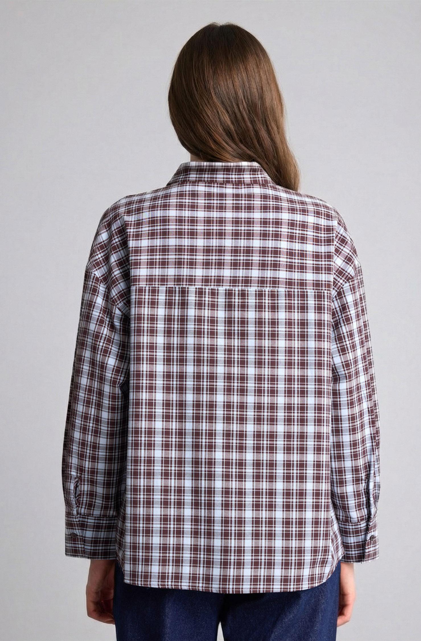 DeFacto Regular Fit Uzun kollu Poplin Tunik görsel 7
