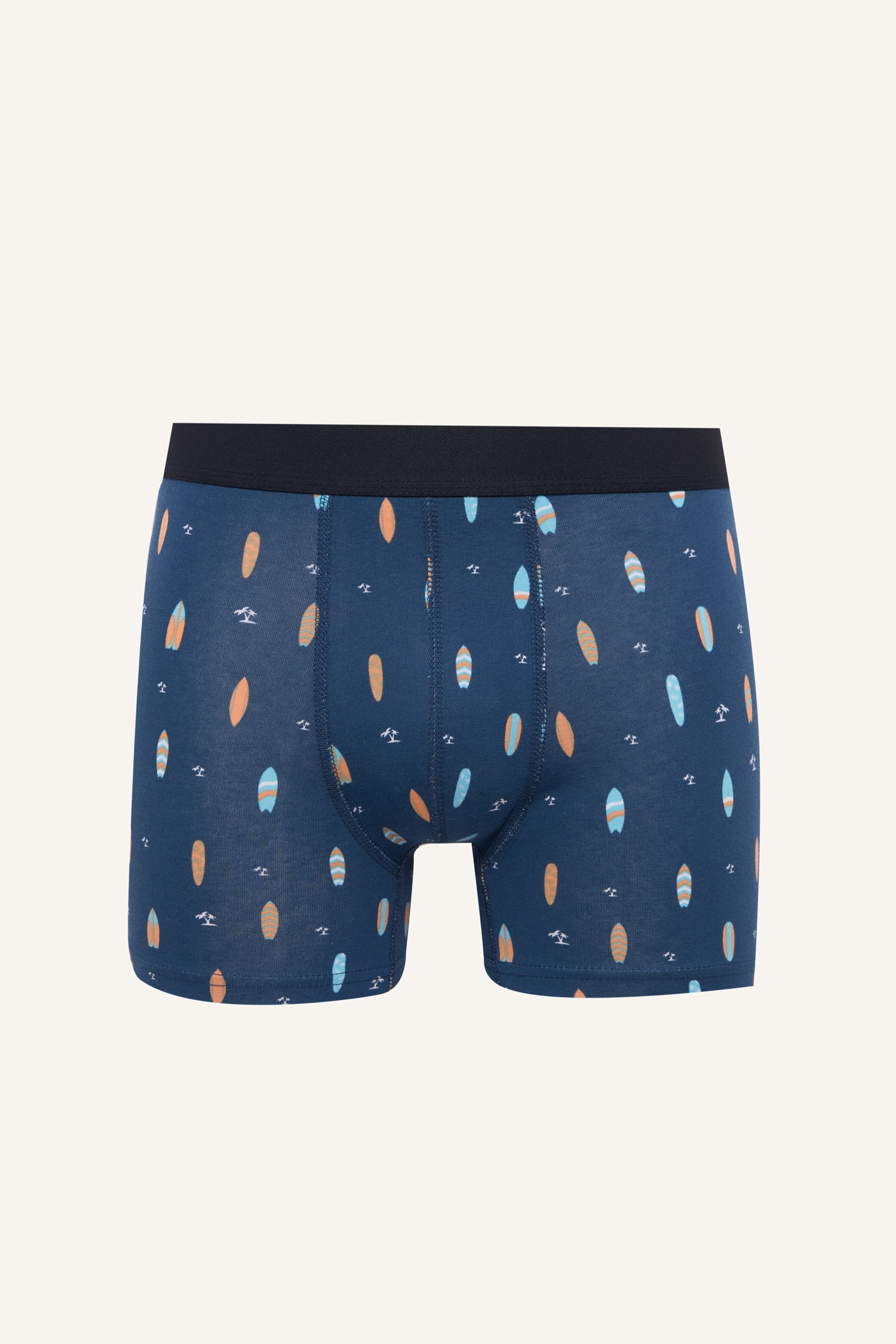 DeFacto Regular Fıt Desenli 3'lü Boxer görsel 2