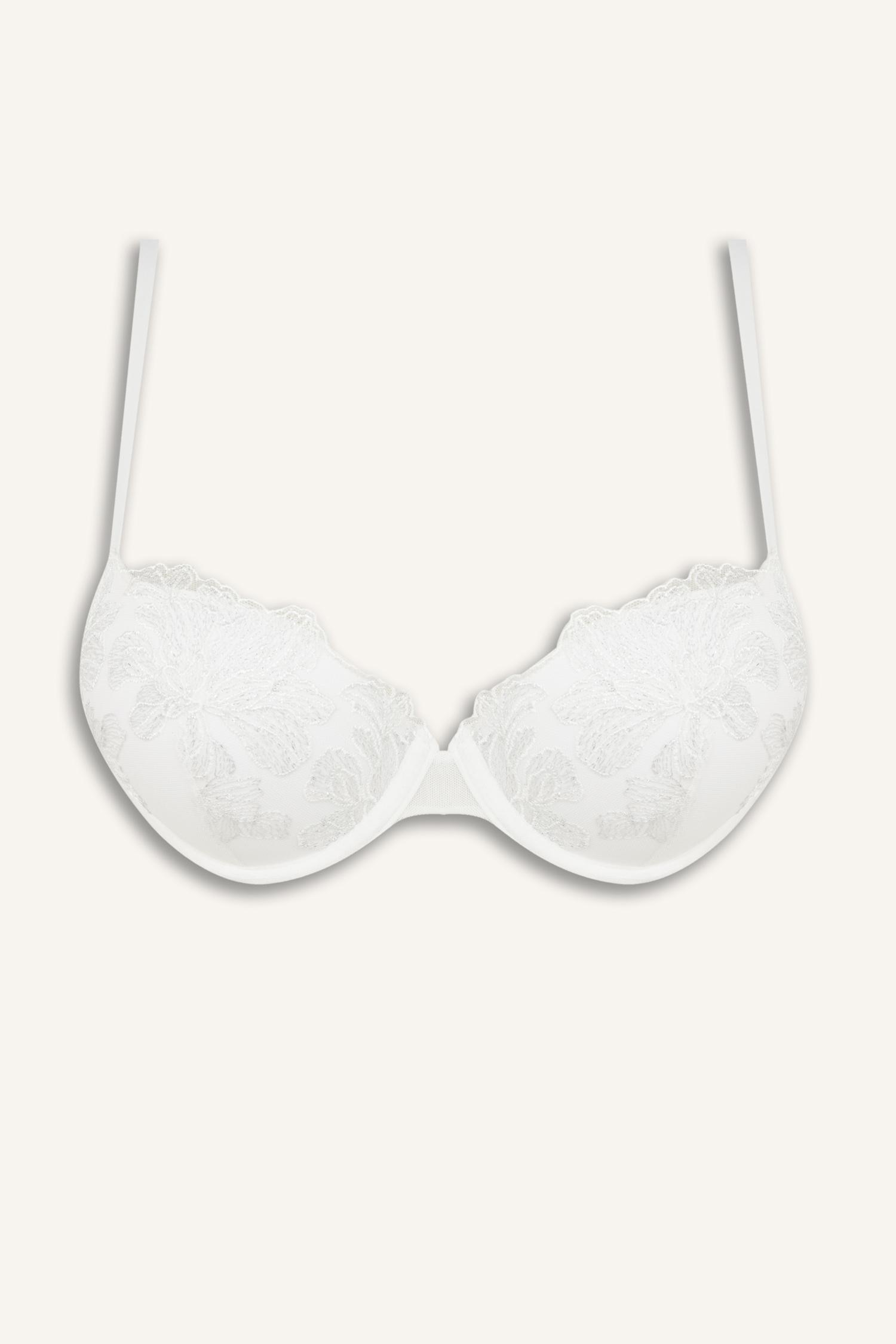 DeFacto Dantel Detaylı Brode Kaplı Push Up Balenli Bra görsel 7