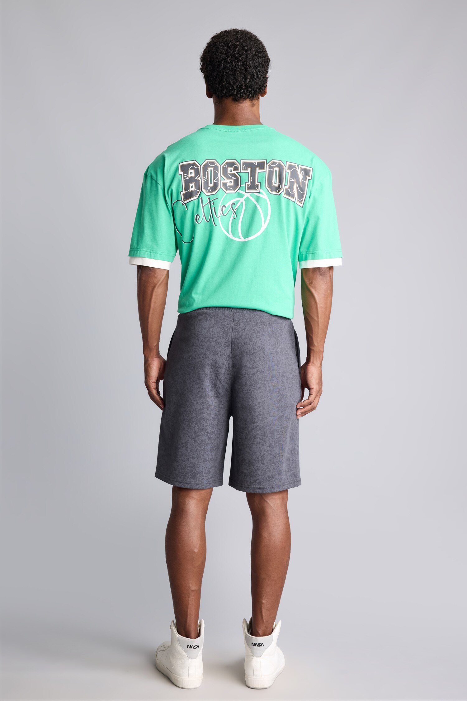 DeFacto NBA Boston Celtıcs Baggy Fıt Şort görsel 5