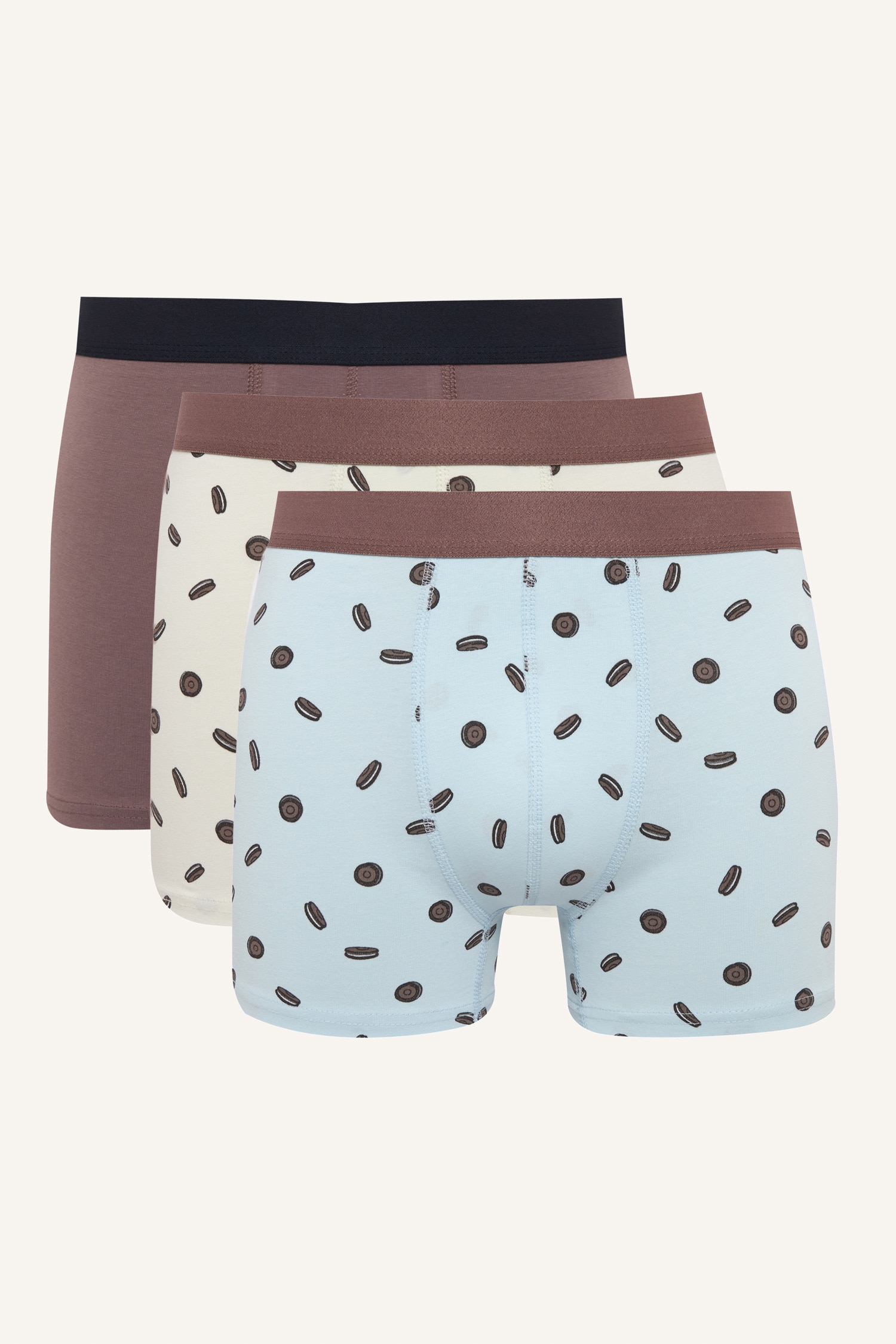 DeFacto Regular Fit Baskılı 3'lü Boxer