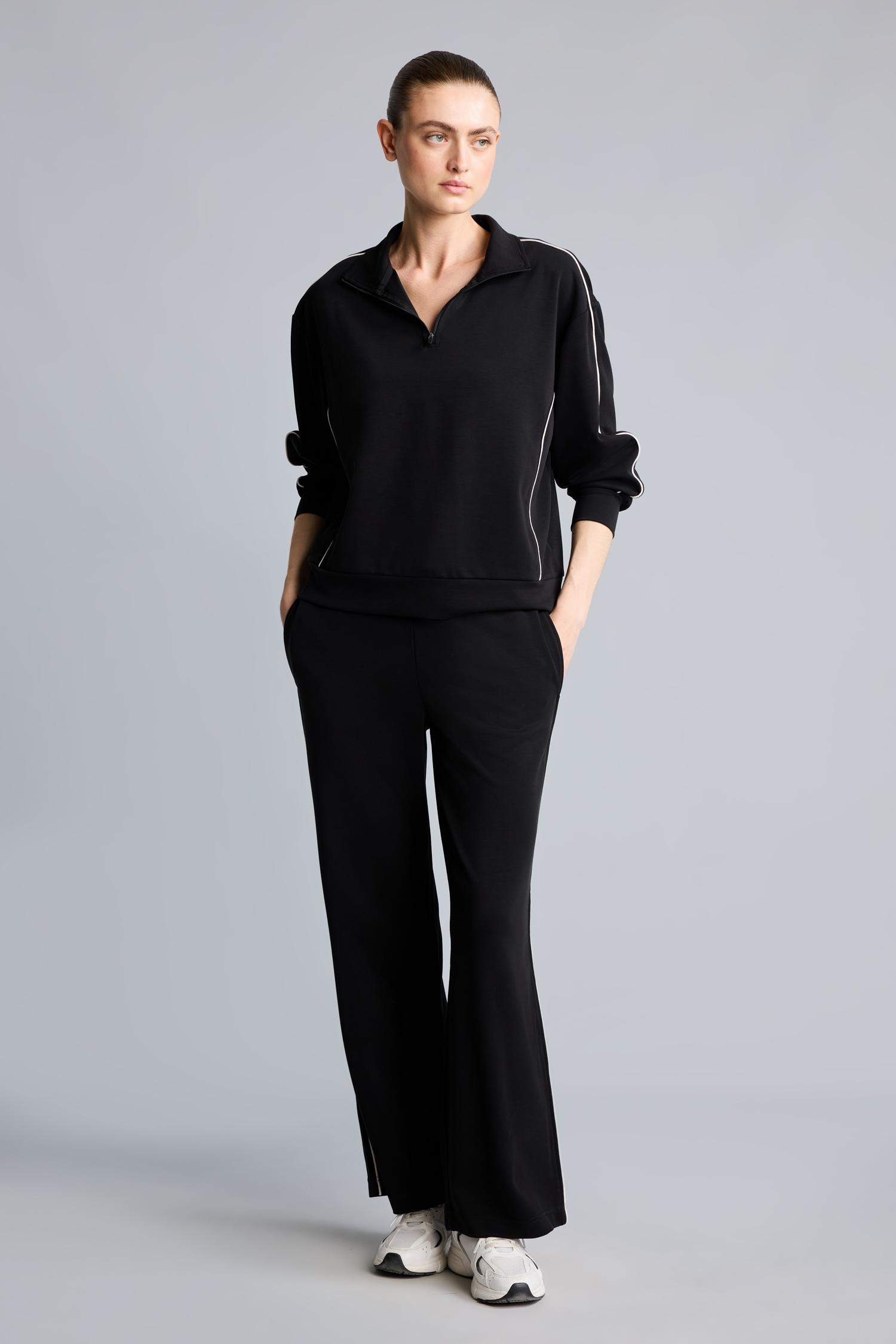 DeFacto Ultra Yumuşak Standart Fit Modal Basic Sweatshirt görsel 2