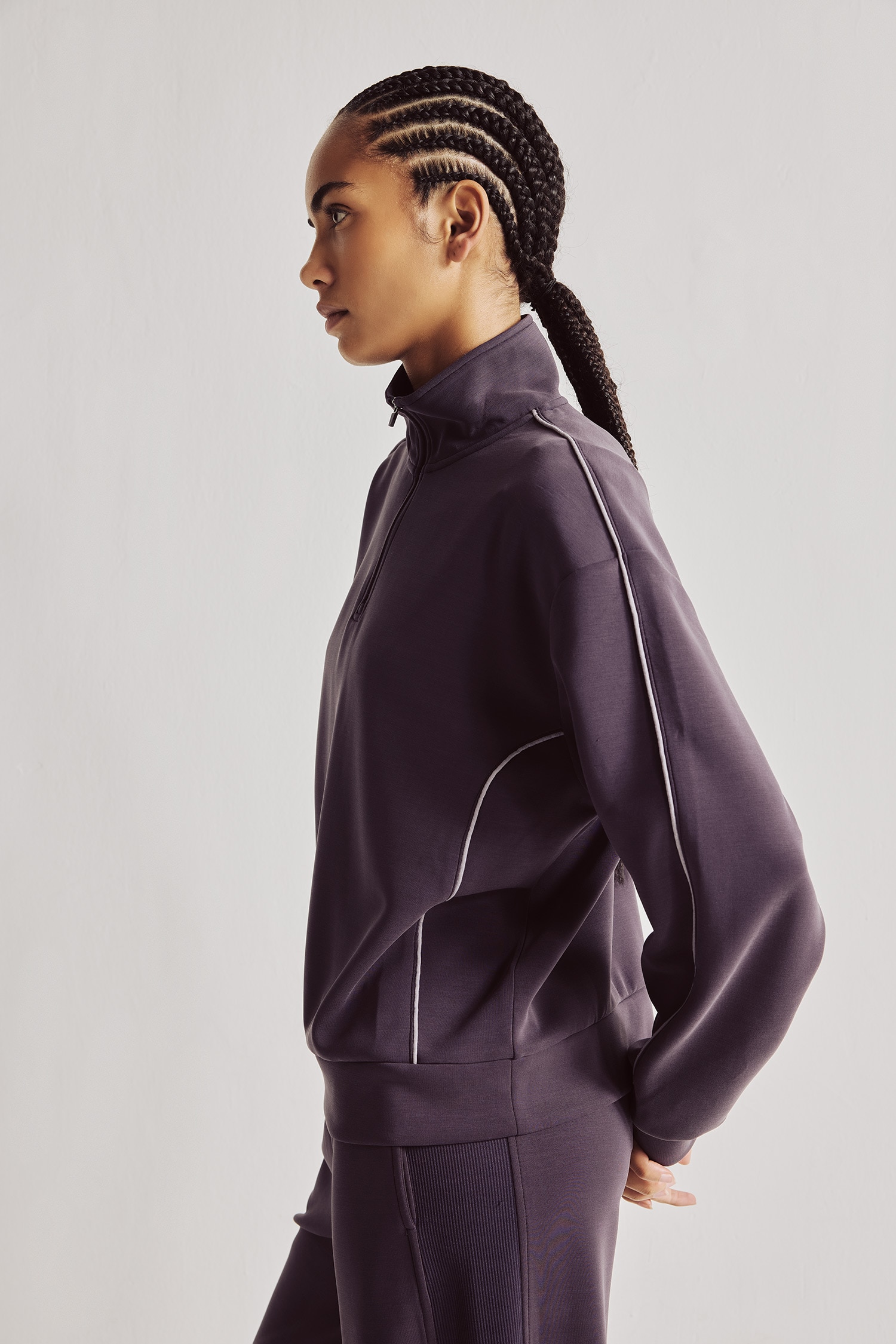 DeFacto Ultra Yumuşak Standart Fit Modal Basic Sweatshirt görsel 2