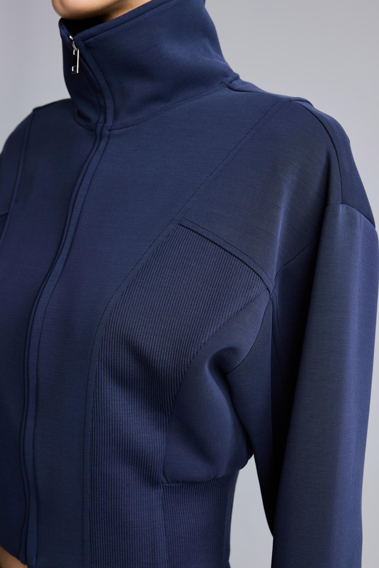 DeFacto Fermuarlı Crop Modal Basic Sweatshirt Hırka görsel 6