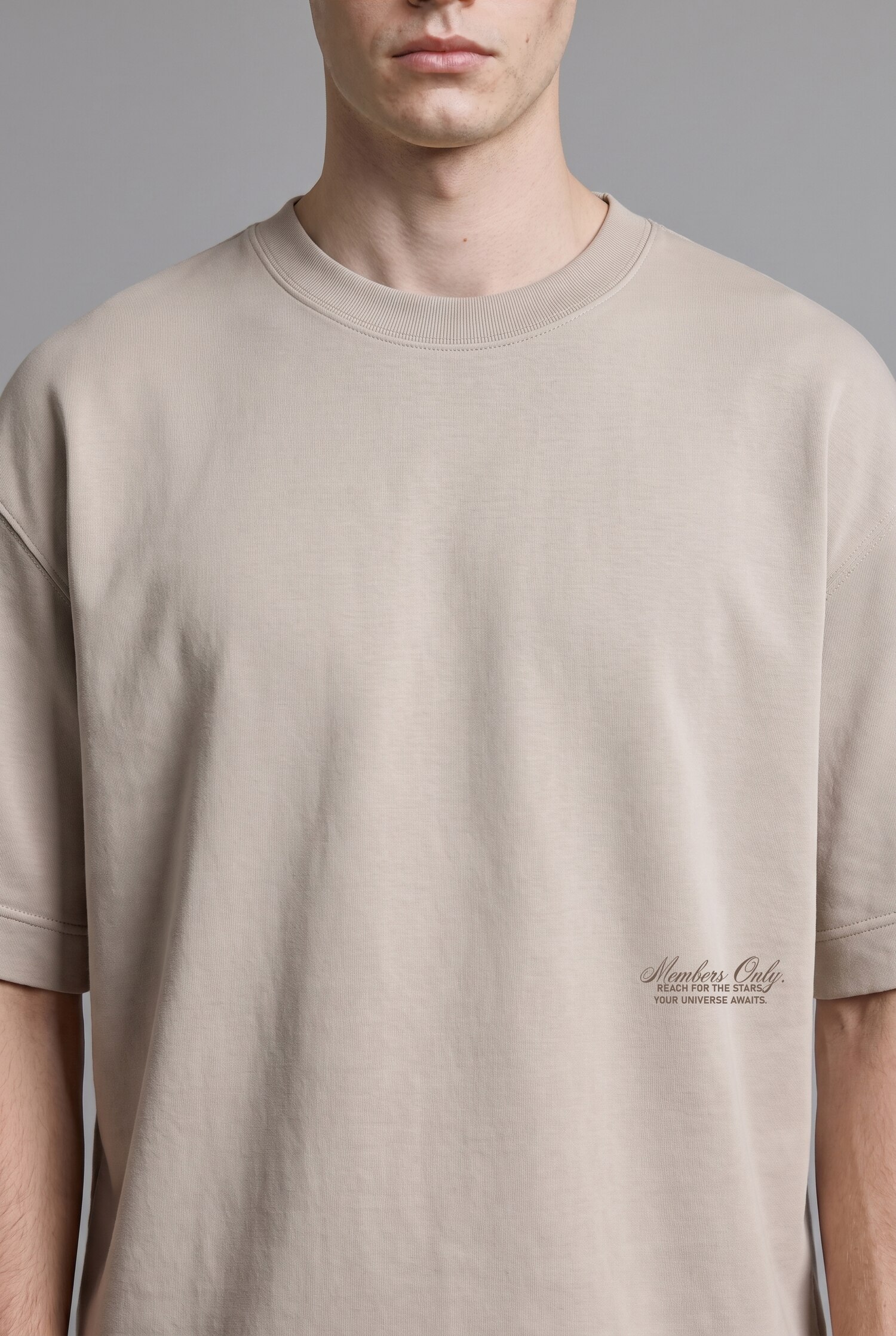 DeFacto Loose Fit Düşük Omuz Baskılı Tişört görsel 5