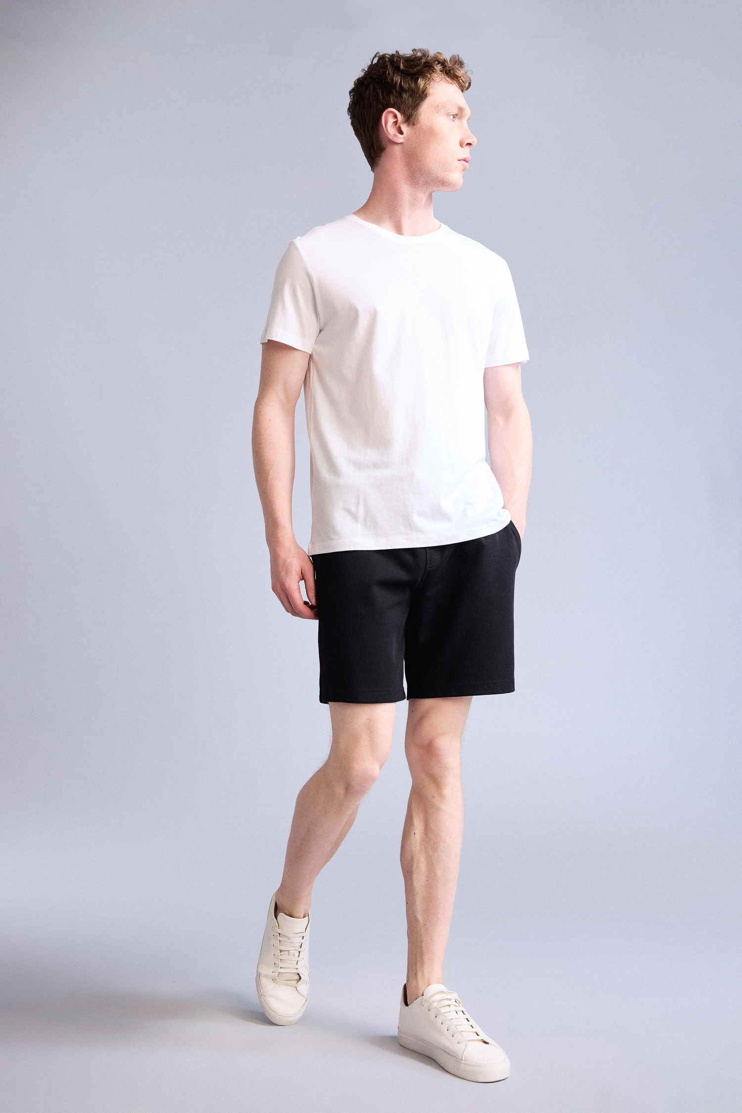 DeFacto Regular Fit Beli Lastikli Şort