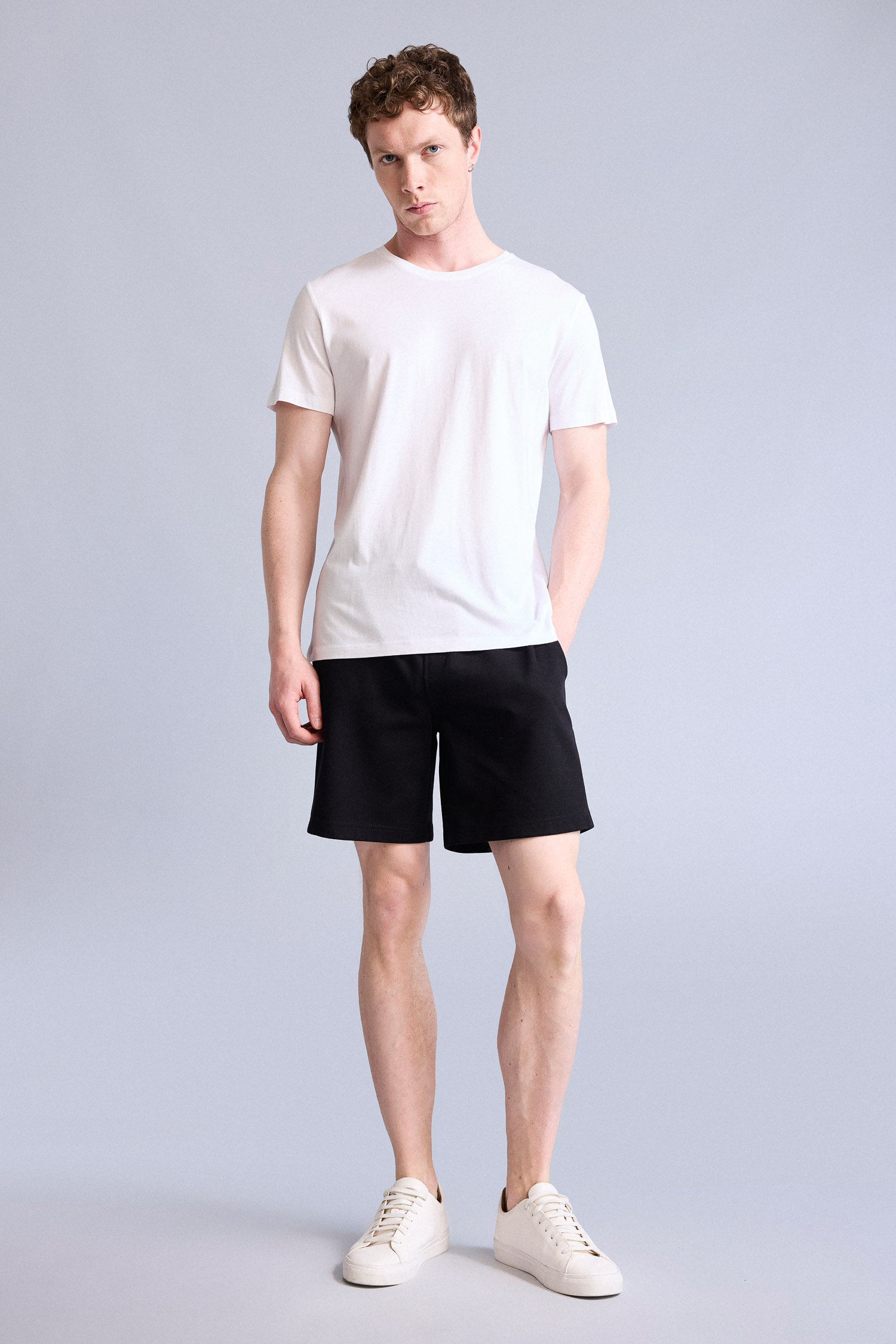 DeFacto Regular Fit Beli Lastikli Şort görsel 2