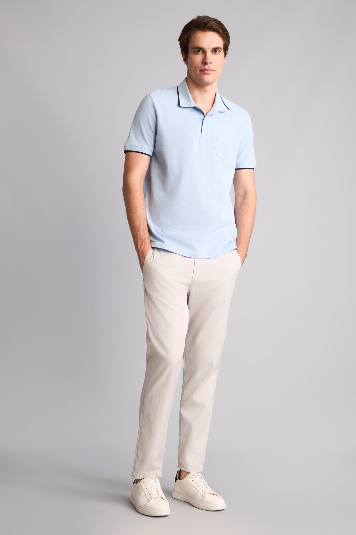 DeFacto %100 Pamuk Regular Fit Polo Tişört görsel 2