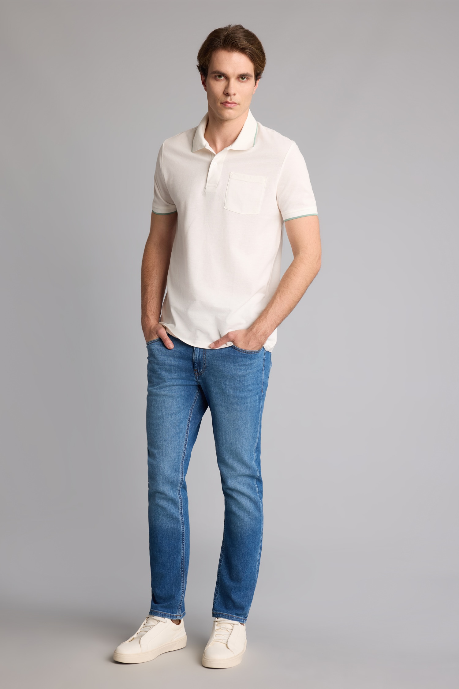 DeFacto %100 Pamuk Regular Fit Polo Tişört görsel 2