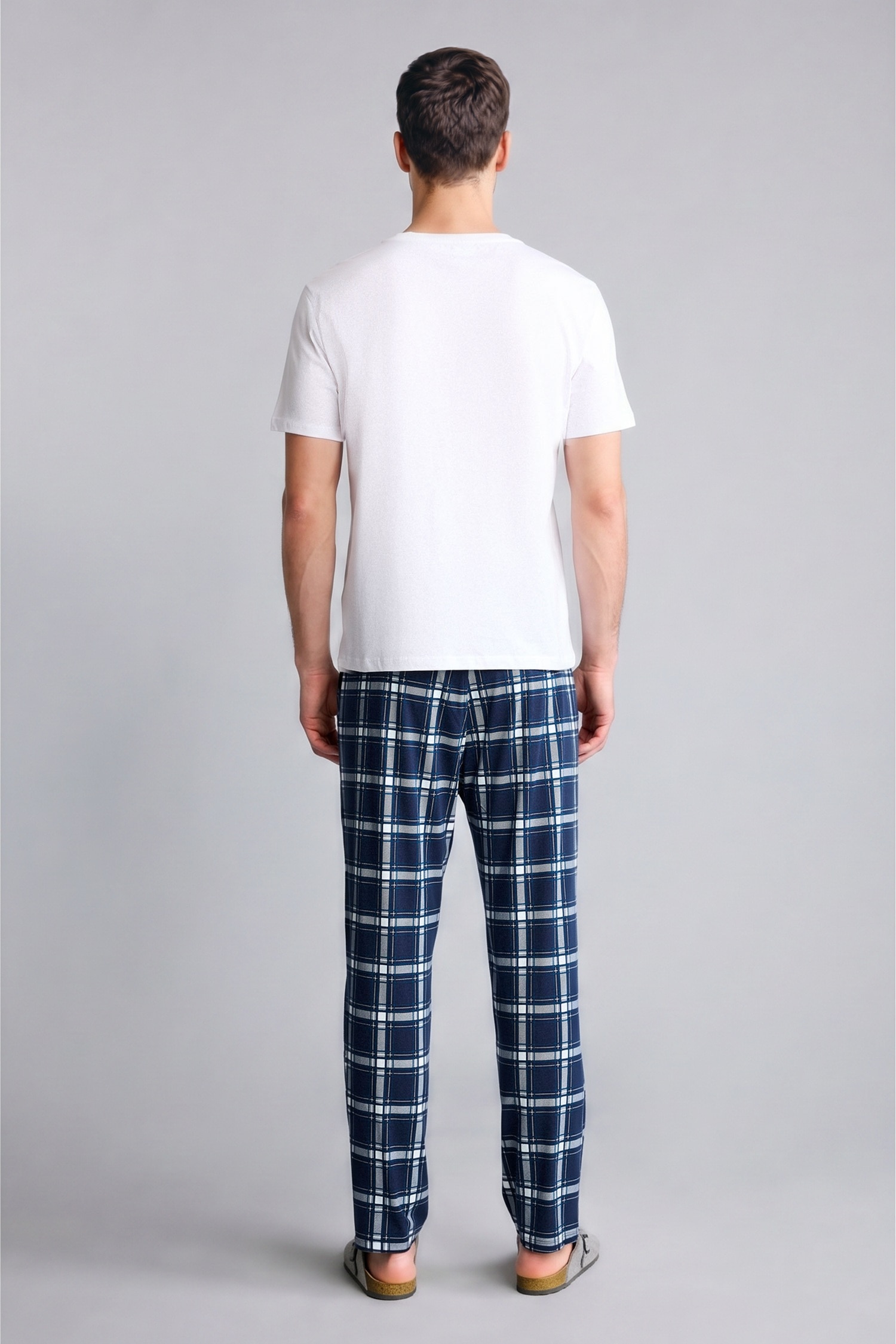 DeFacto %100 Pamuk 3'lü Pijama Takımı Kısa Kollu Pijama Üstü Şort Uzun Pijama Altı görsel 5