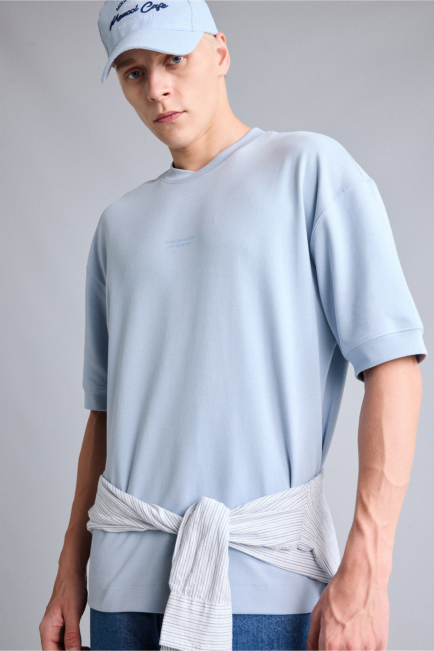DeFacto Loose Fit Kısa Kollu Basic Tişört görsel 3