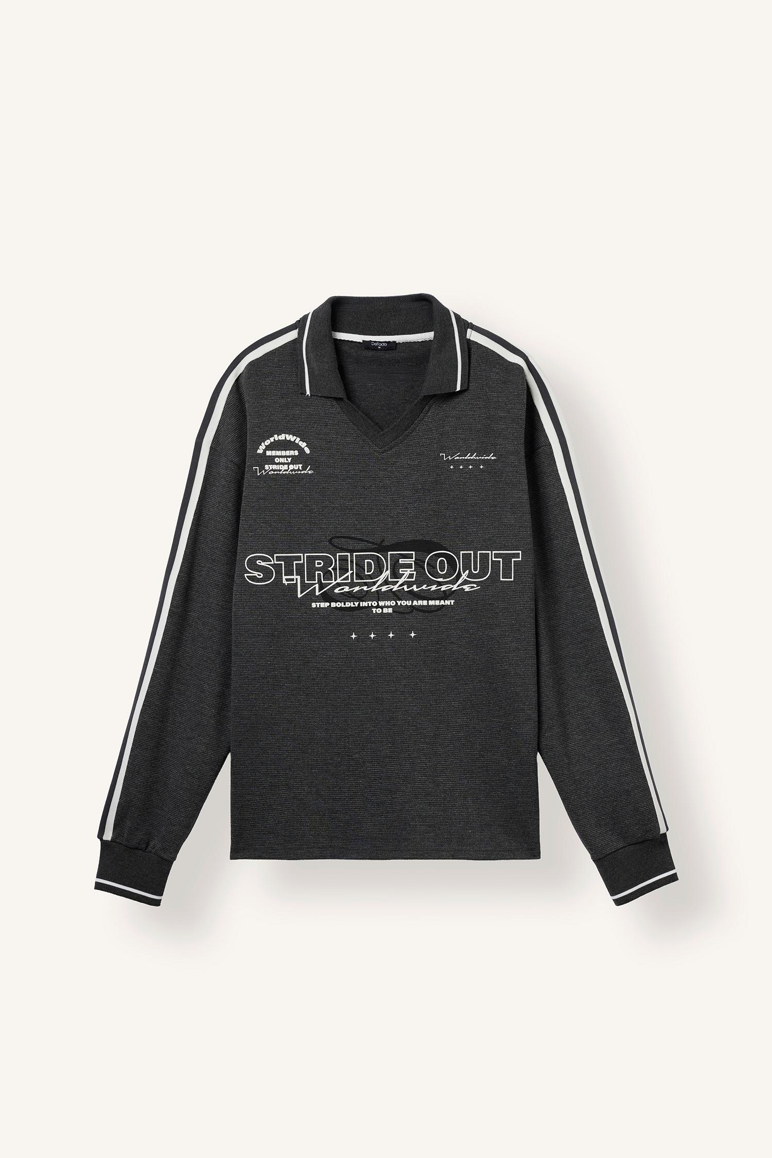 DeFacto Boxy Fıt Baskılı Sweatshirt görsel 6