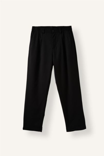 DeFacto Baggy Fit Düz Paça Basic Pantolon görsel 5