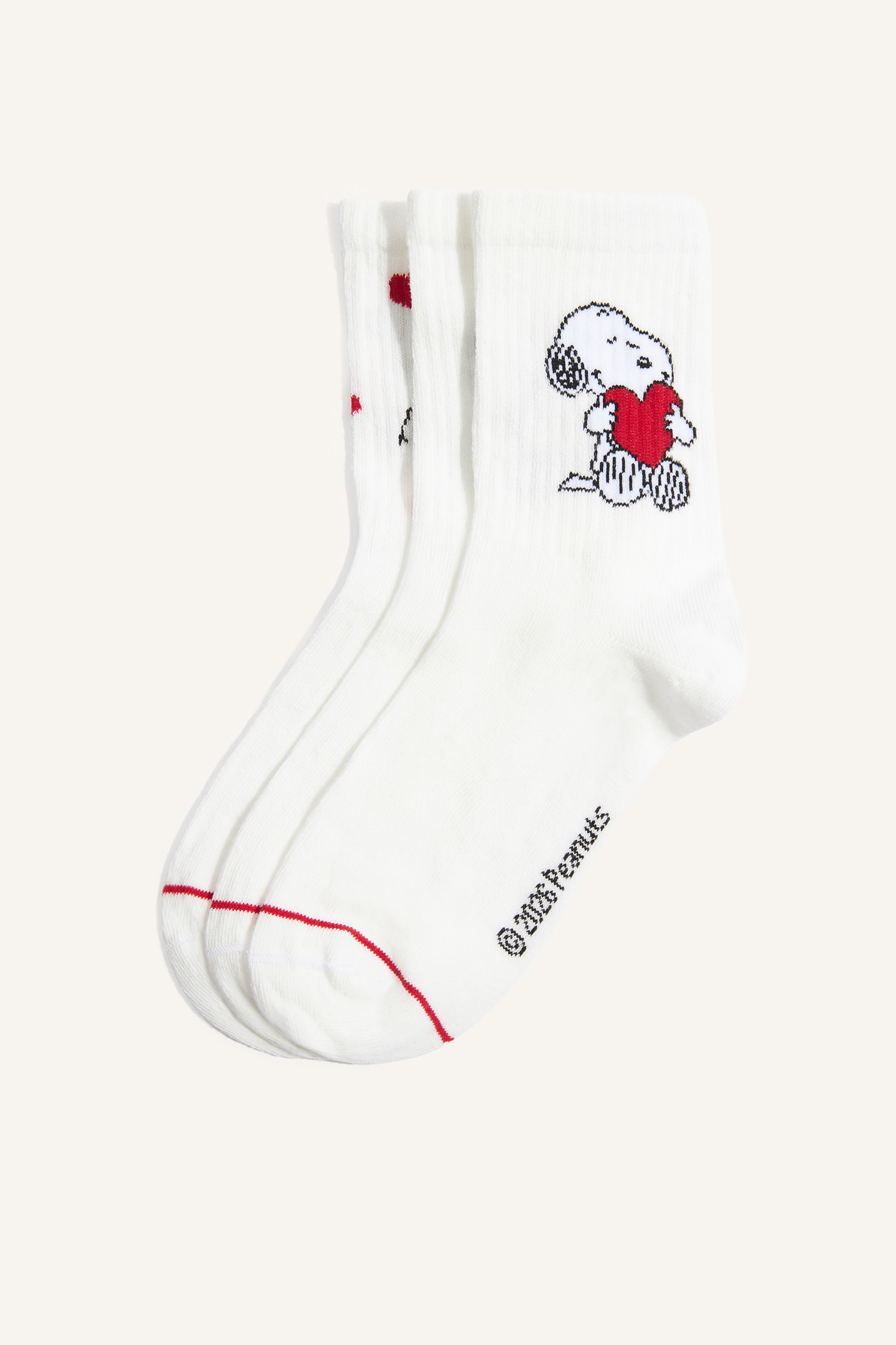 DeFacto Snoopy Lisanslı Pamuklu 3'Lü Çorap