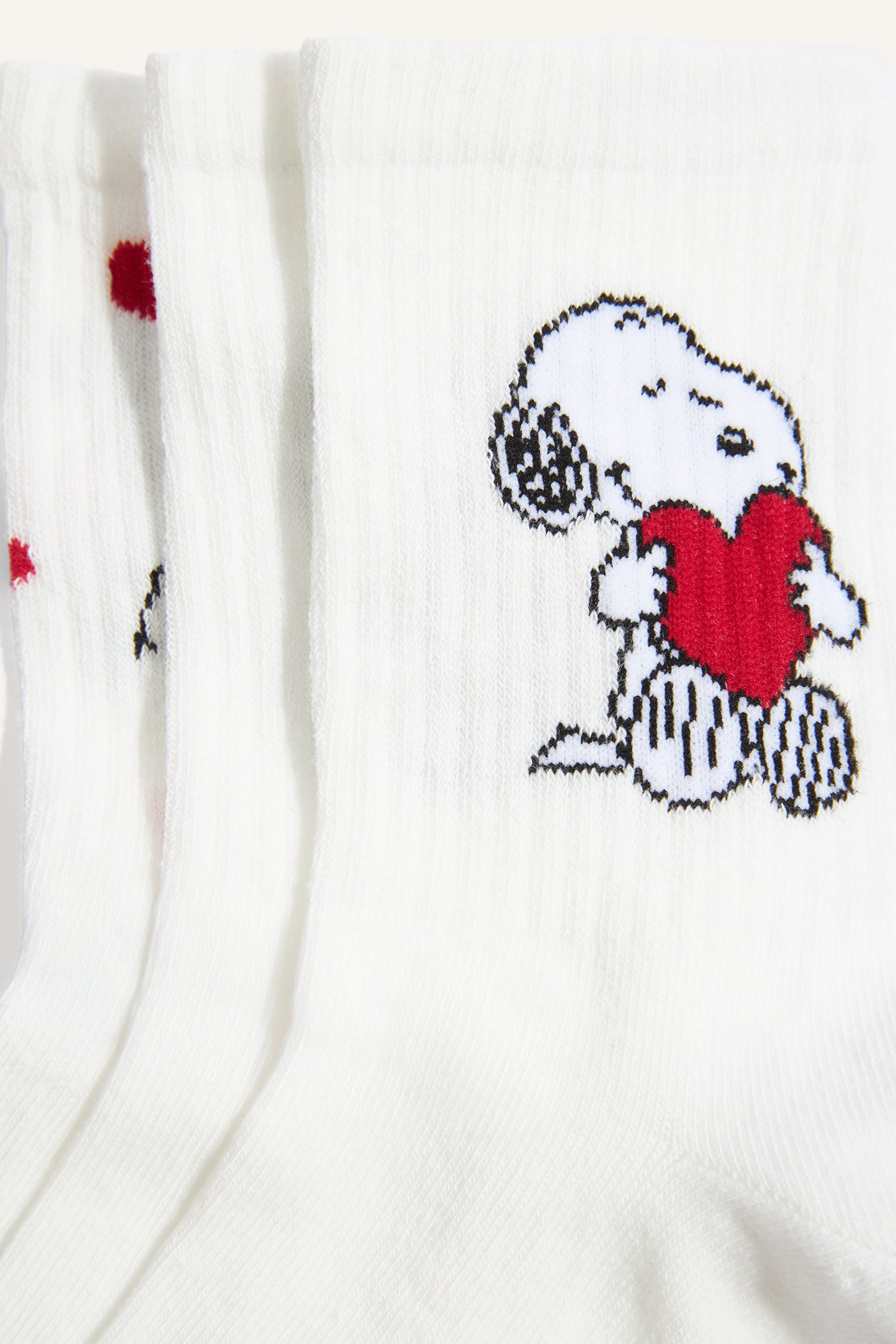 DeFacto Snoopy Lisanslı Pamuklu 3'Lü Çorap görsel 3