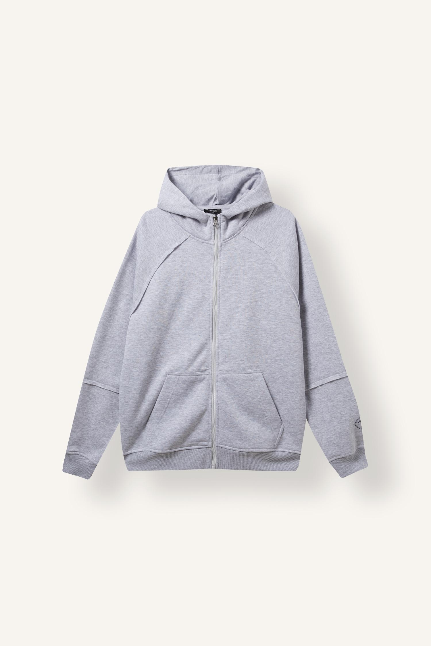 Boxy Fit Basic Sweatshirt Hırka