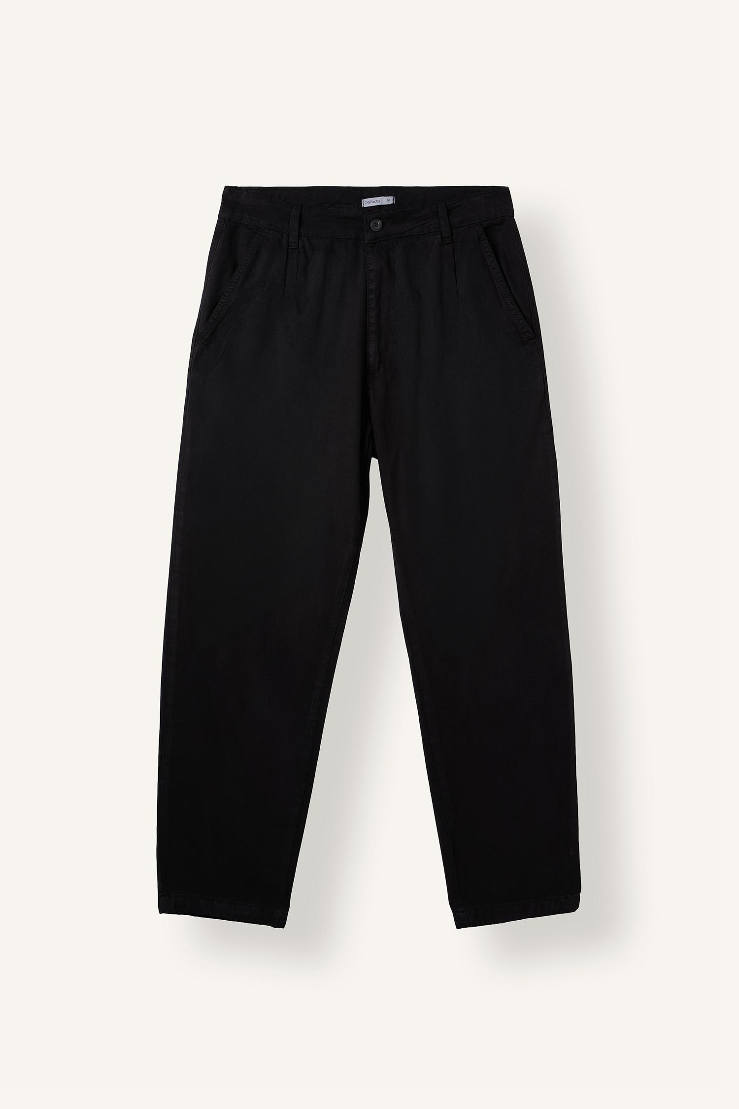 DeFacto Relax Fit Pileli Pantolon görsel 6