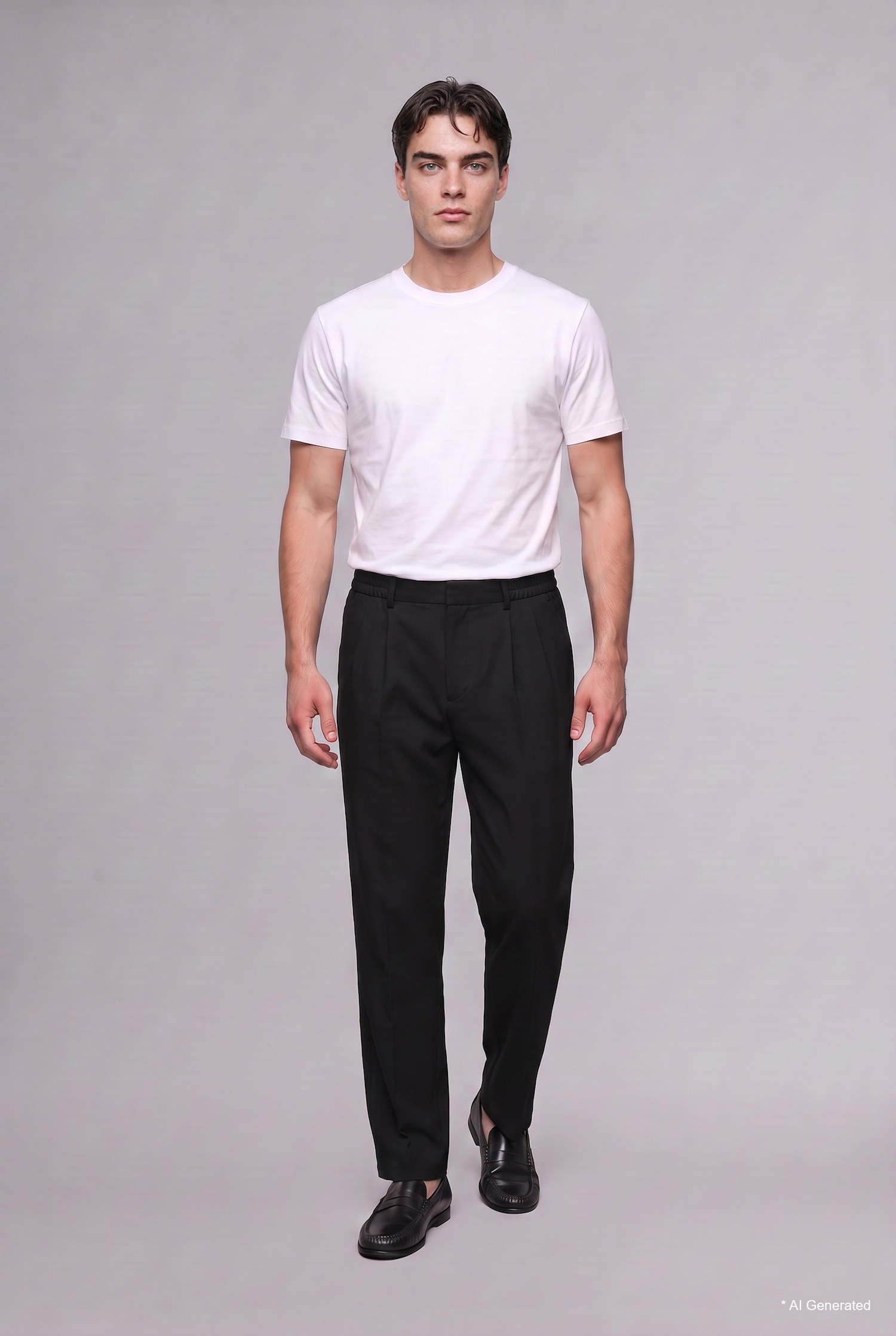 Black Man Pleated Wide Leg Trousers 3514282 | DeFacto