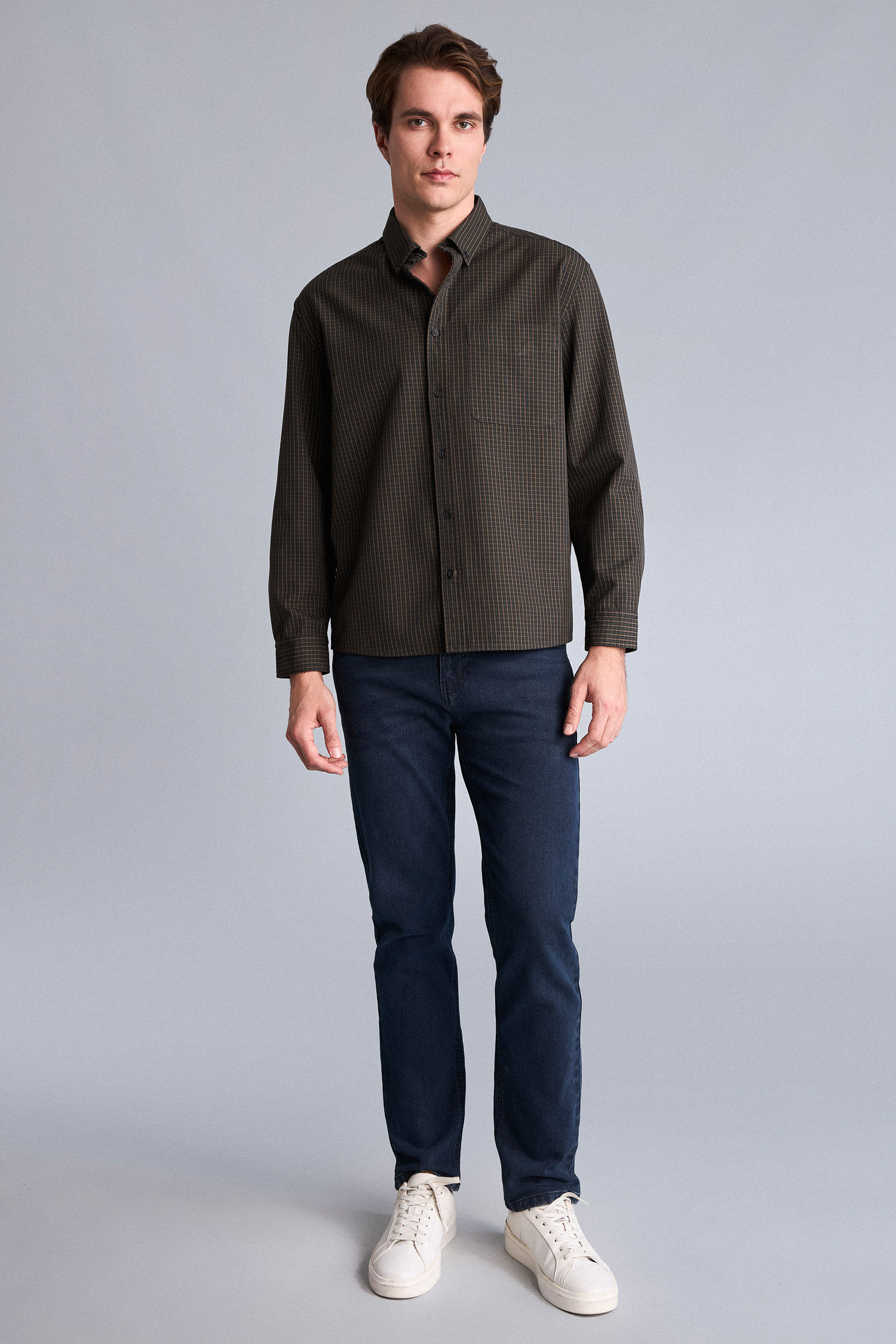 DeFacto Relaxed Fit Kareli Flanel Gömlek görsel 2