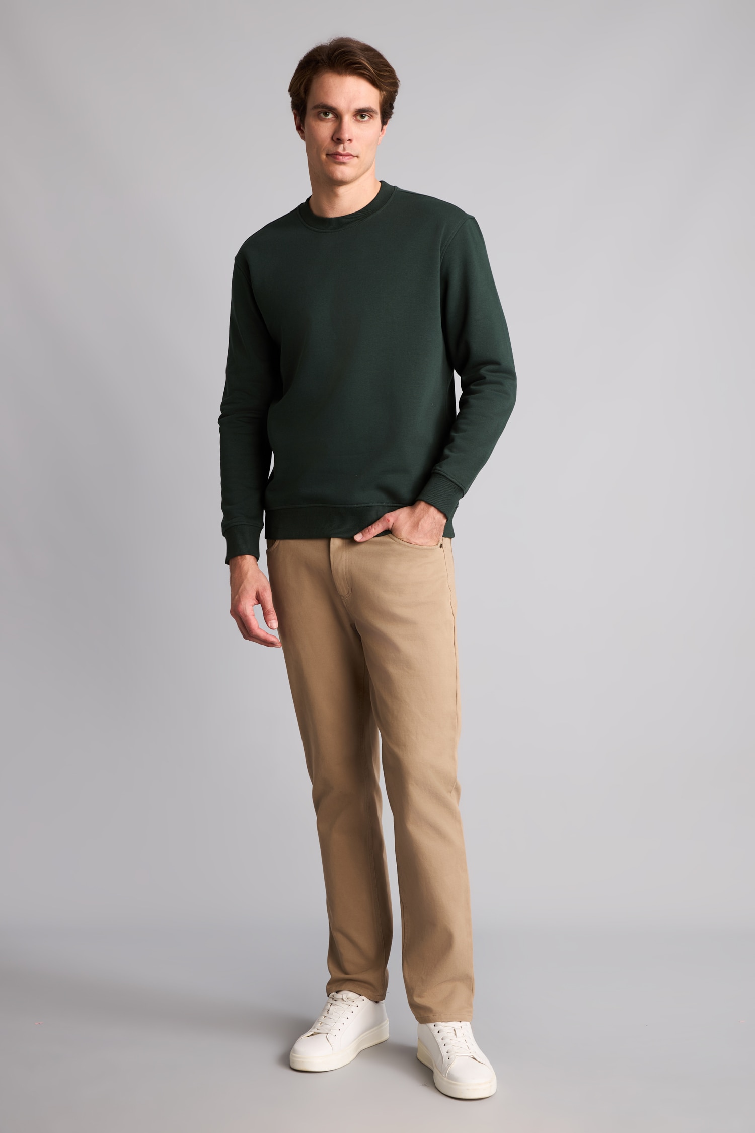 DeFacto Regular Fıt Basic Sweatshırt görsel 2