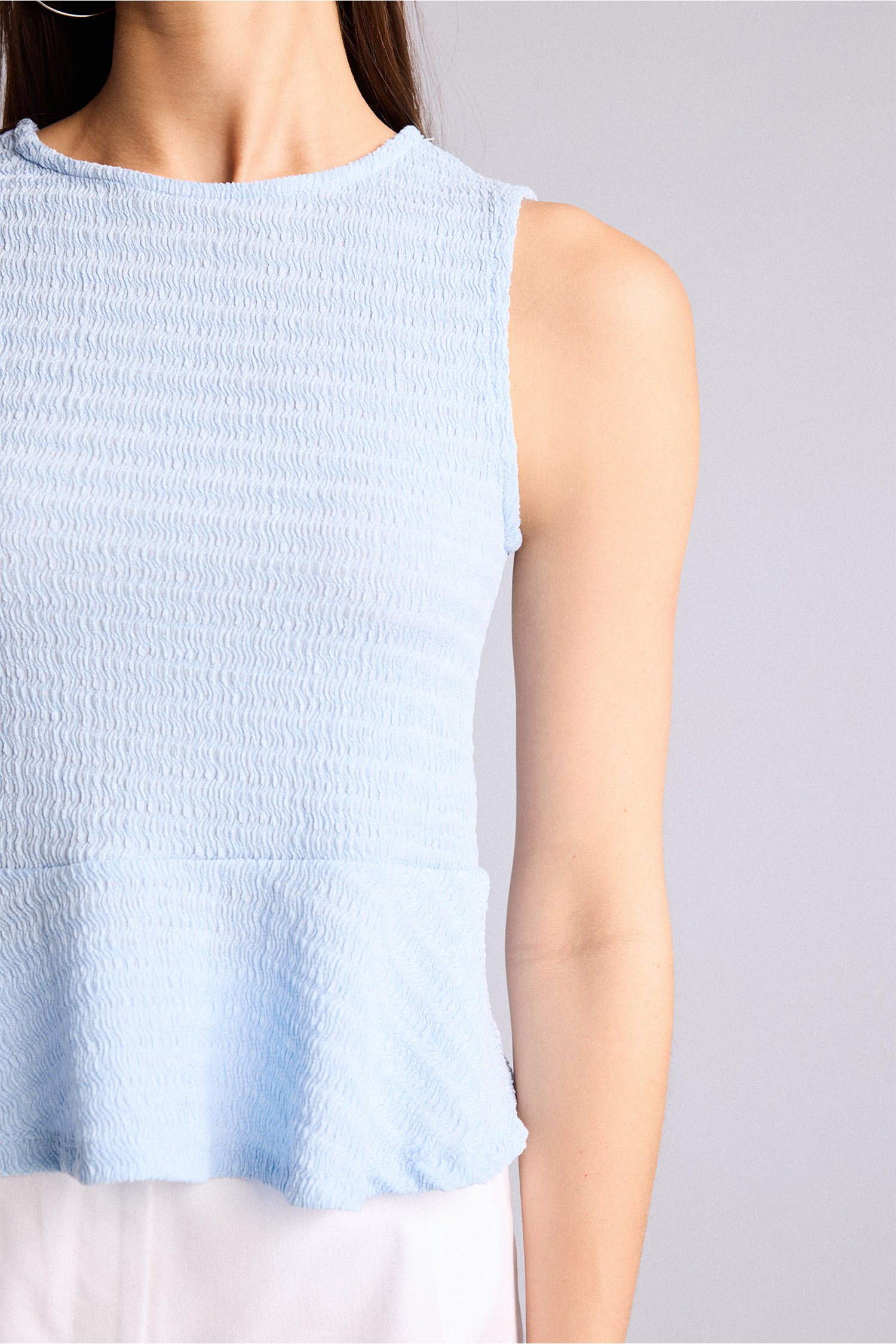 DeFacto Slim Fit Kırışık Dokulu Bluz görsel 4