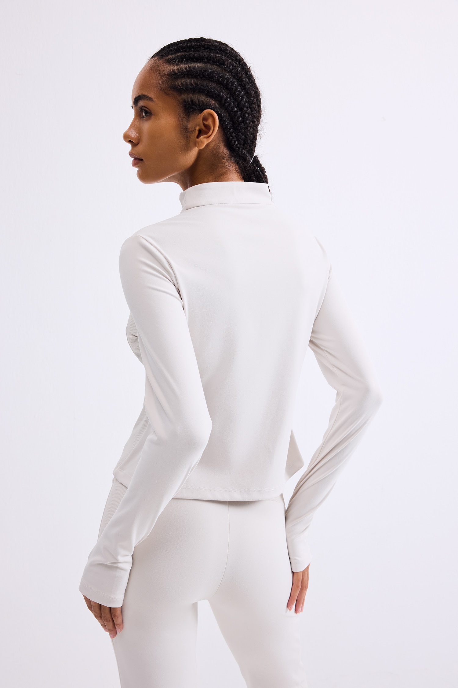 DeFacto Slim Fit Yarım Fermuarlı Spor Basic Tişört görsel 4