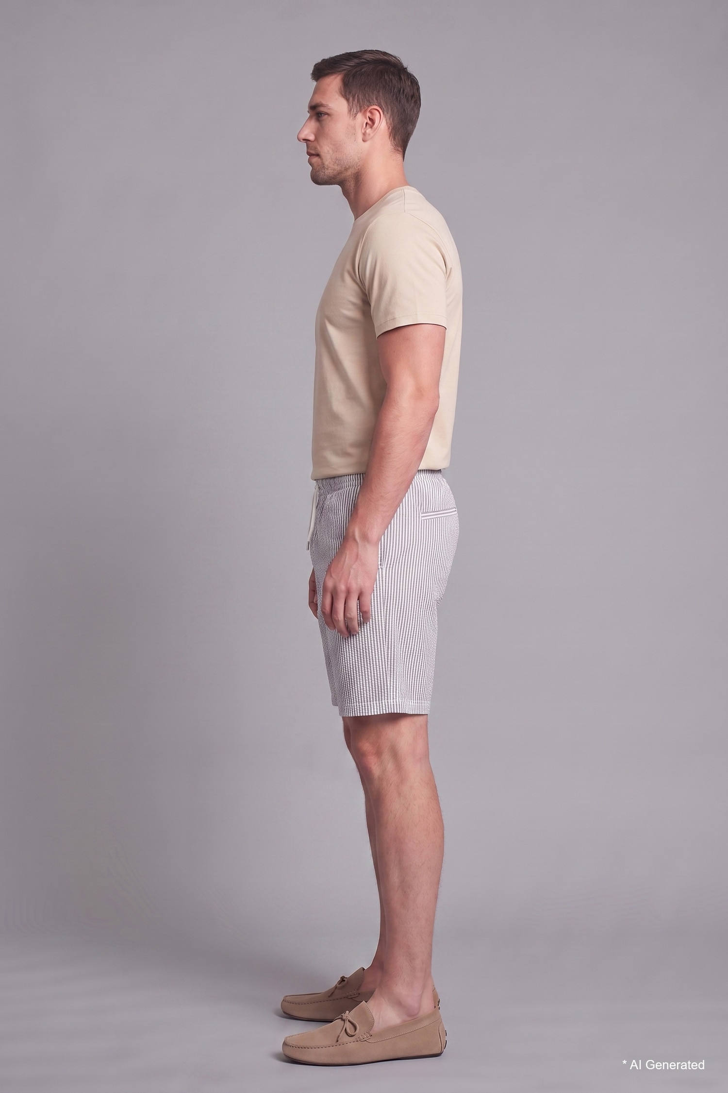 DeFacto Regular Fit Kırışık Dokulu Şort görsel 2