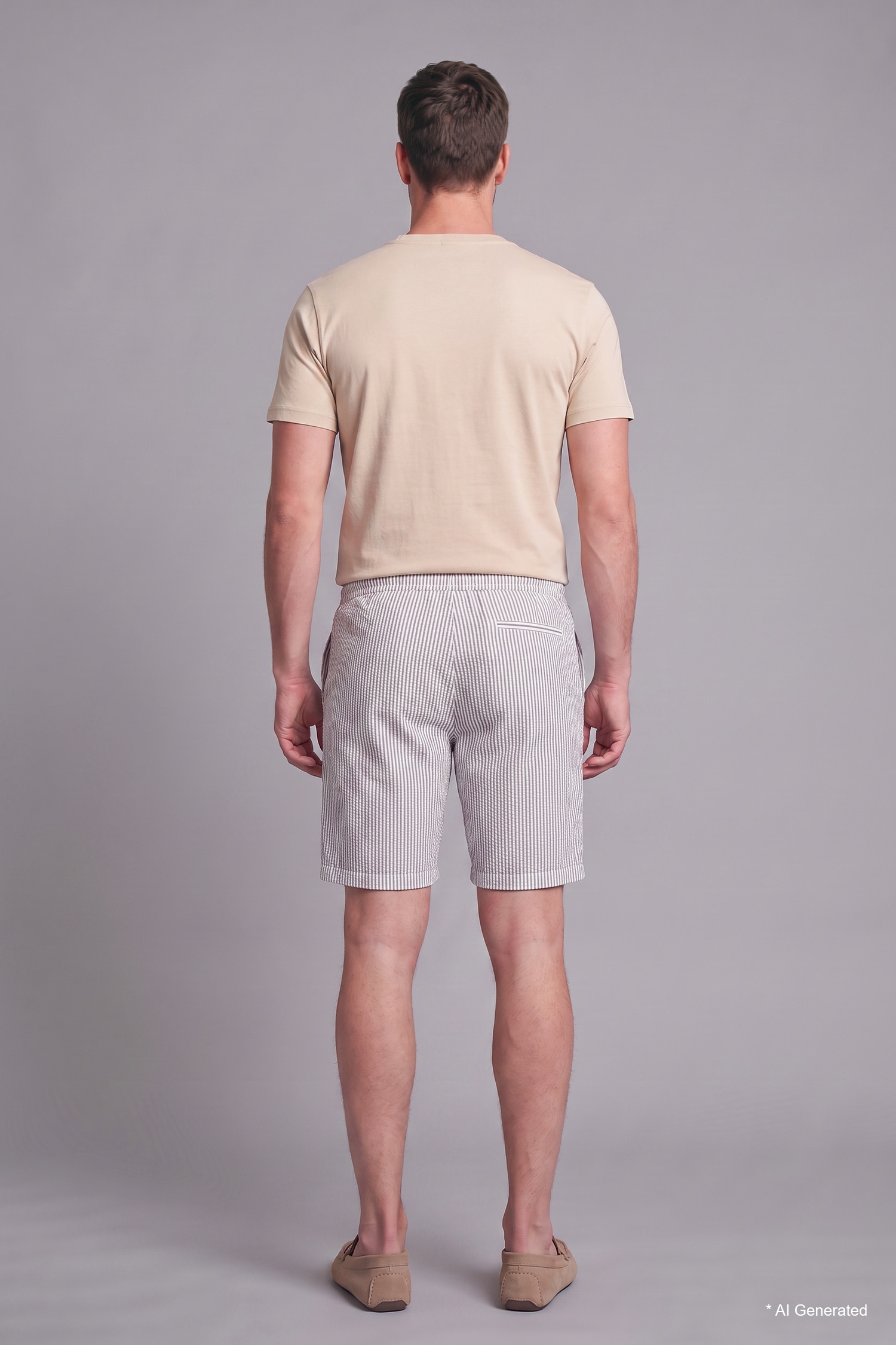 DeFacto Regular Fit Kırışık Dokulu Şort görsel 3