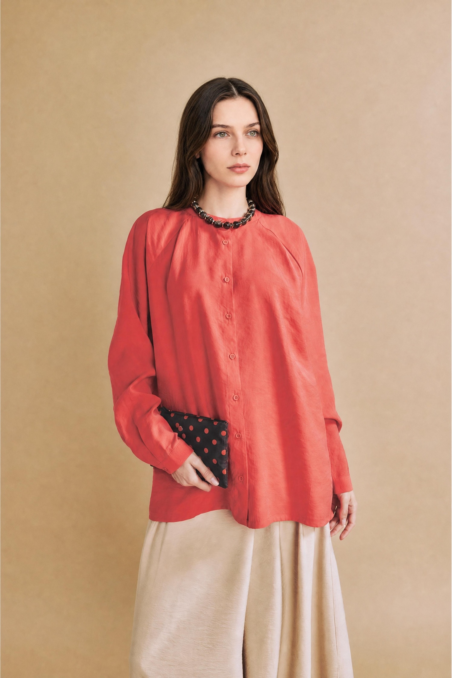 DeFacto Relaxed Fit Uzun Kollu Modal Tunik