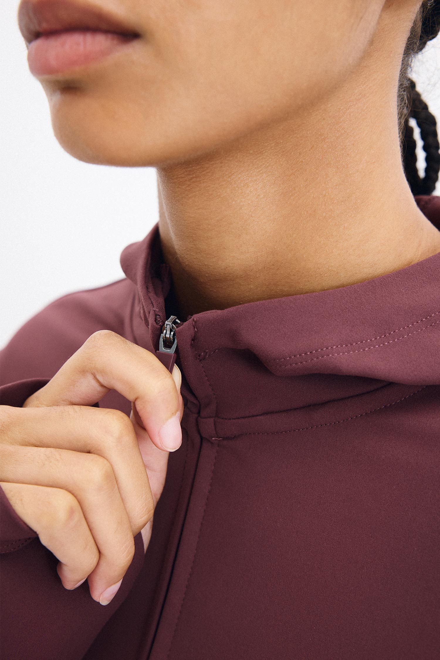 DeFacto Sıcak Tutan Slım Fıt Kapüşonlu Uzun Kollu Sweatshirt Hırka görsel 5