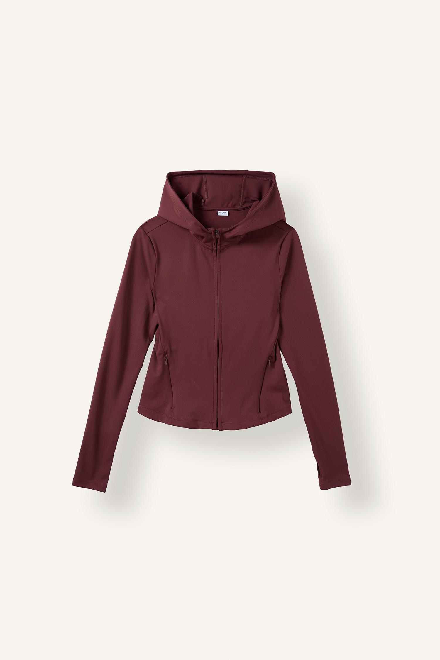 DeFacto Sıcak Tutan Slım Fıt Kapüşonlu Uzun Kollu Sweatshirt Hırka görsel 7