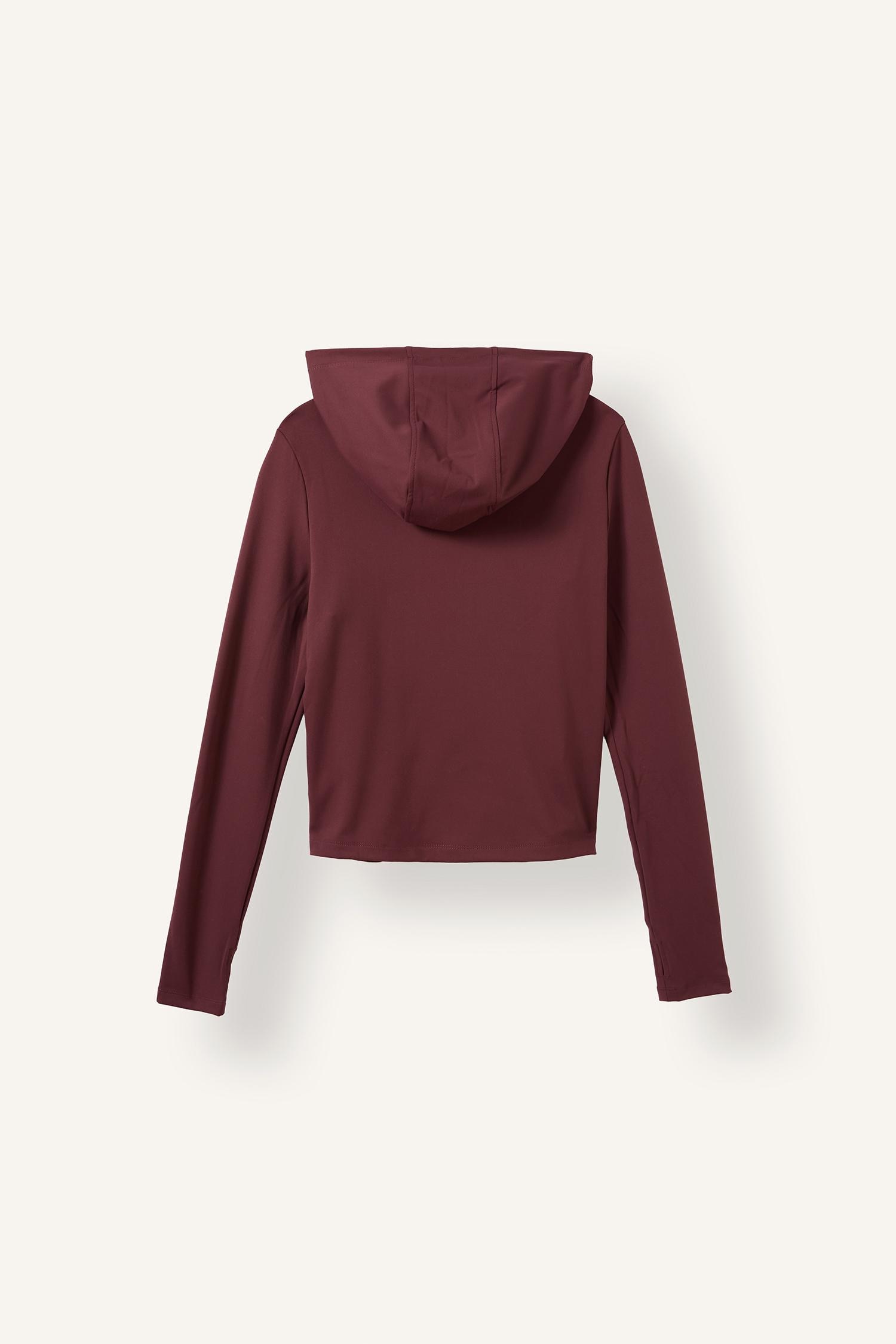 DeFacto Sıcak Tutan Slım Fıt Kapüşonlu Uzun Kollu Sweatshirt Hırka görsel 8