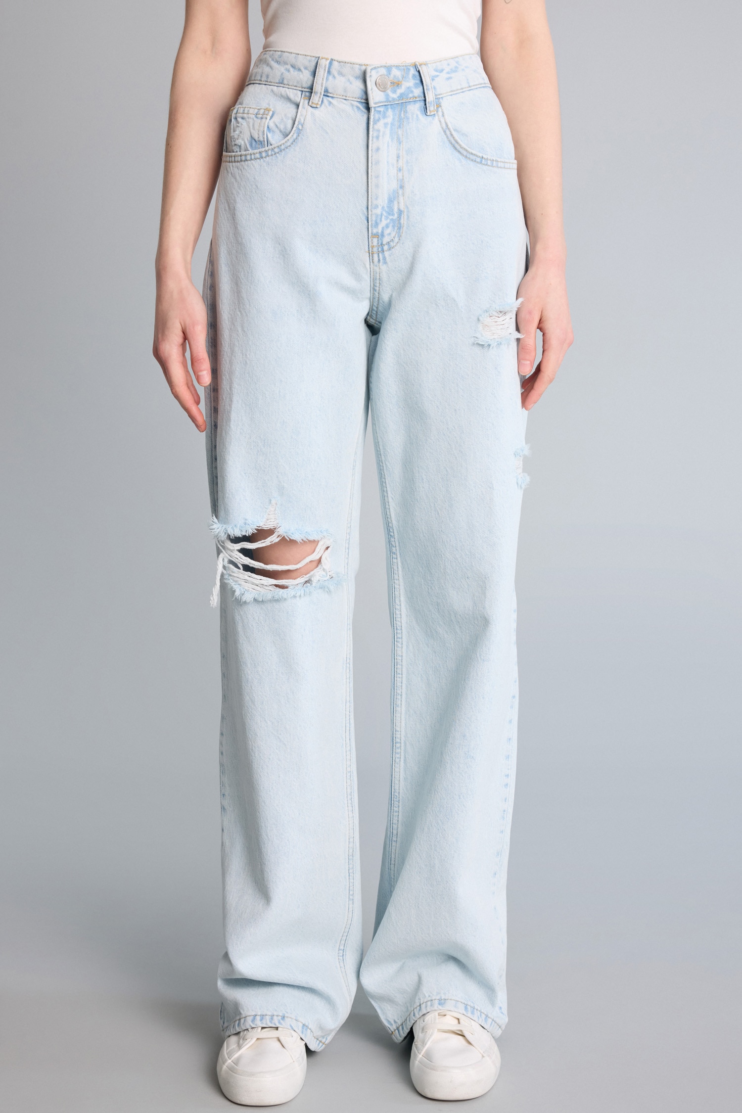 DeFacto %100 Pamuk Straight Fit Pantolon görsel 4