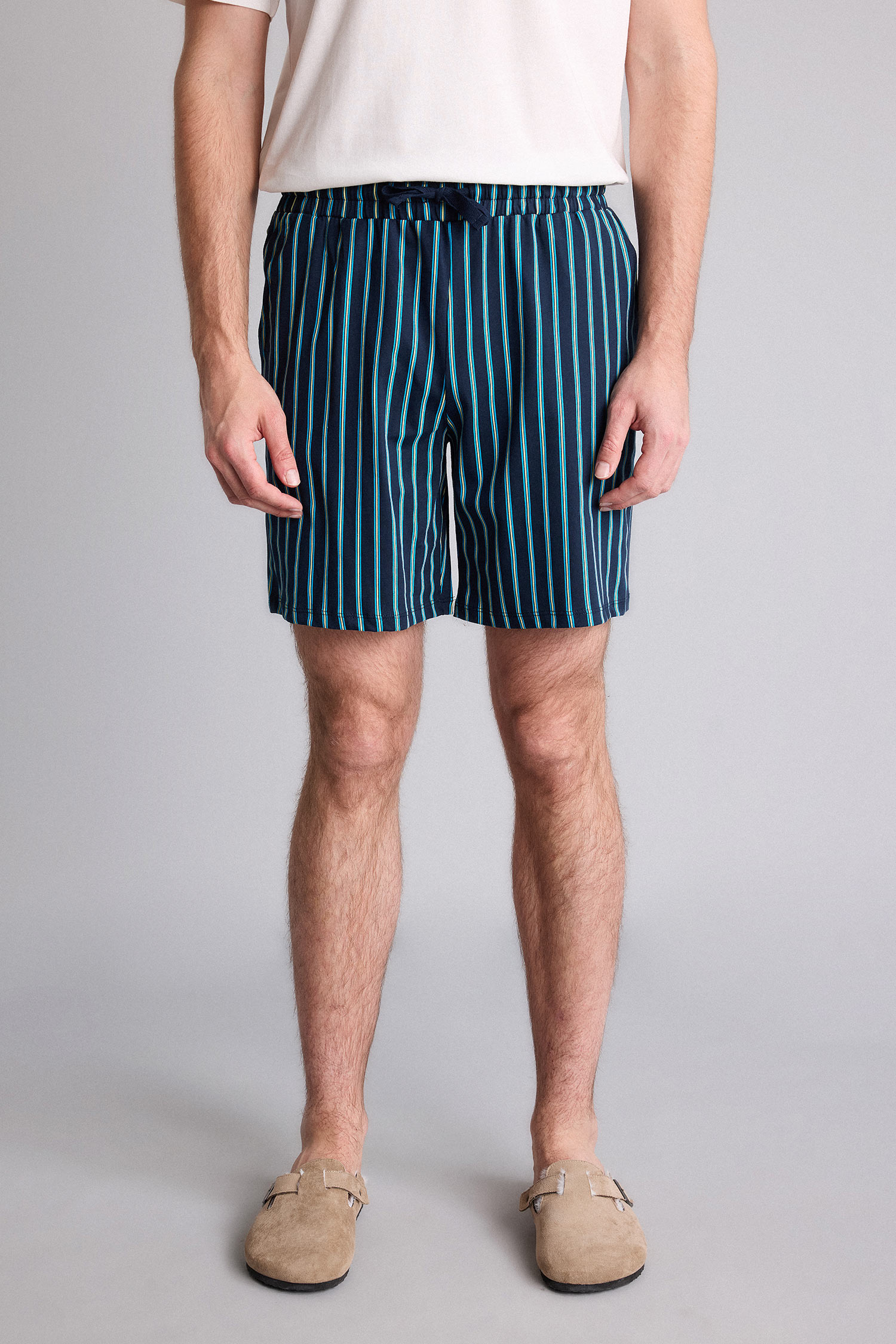 DeFacto %100 Pamuk 2'Li Baskılı Pijama Takım görsel 5