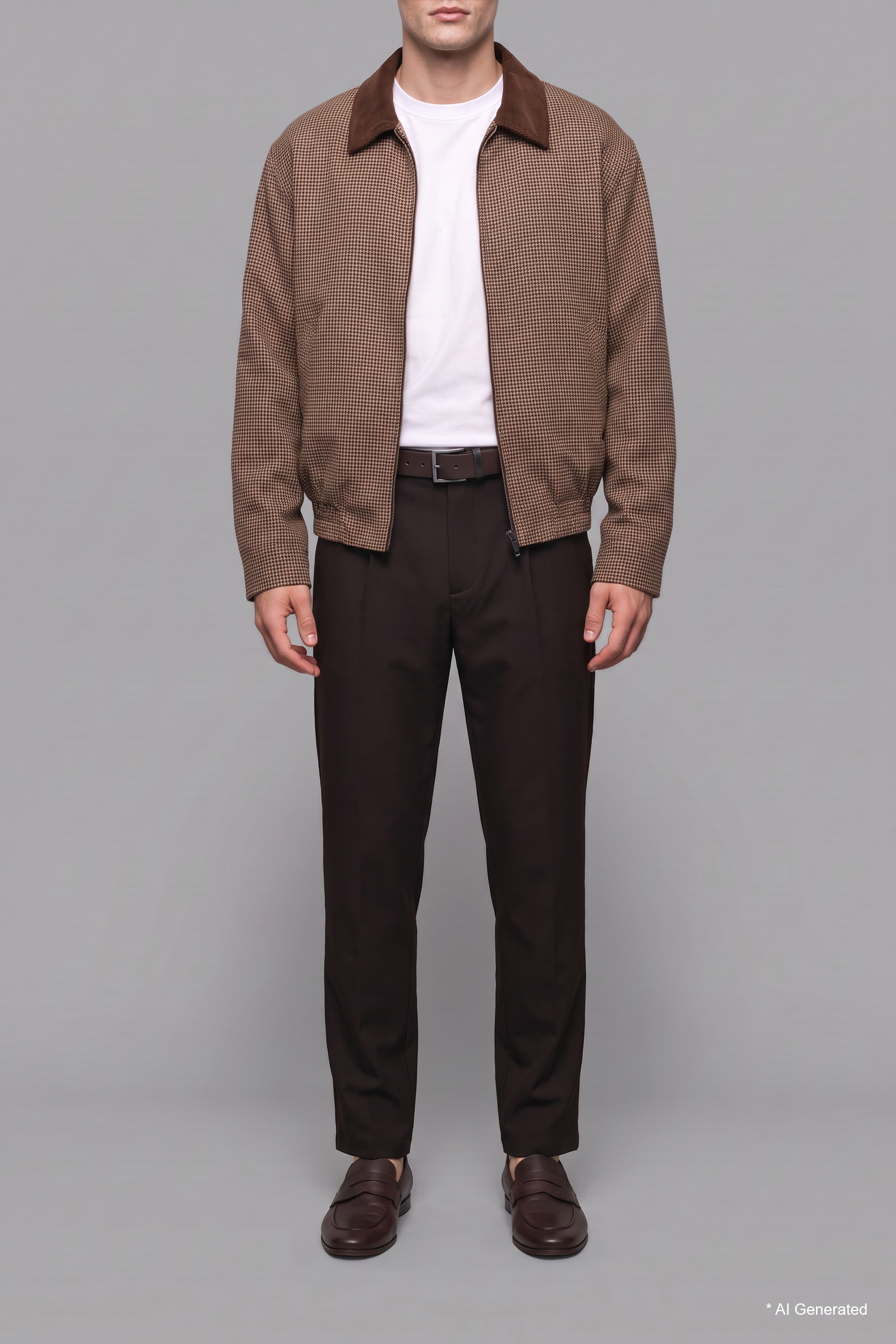 DeFacto Beli Büzgülü Pileli Straight Fit Pantolon görsel 2