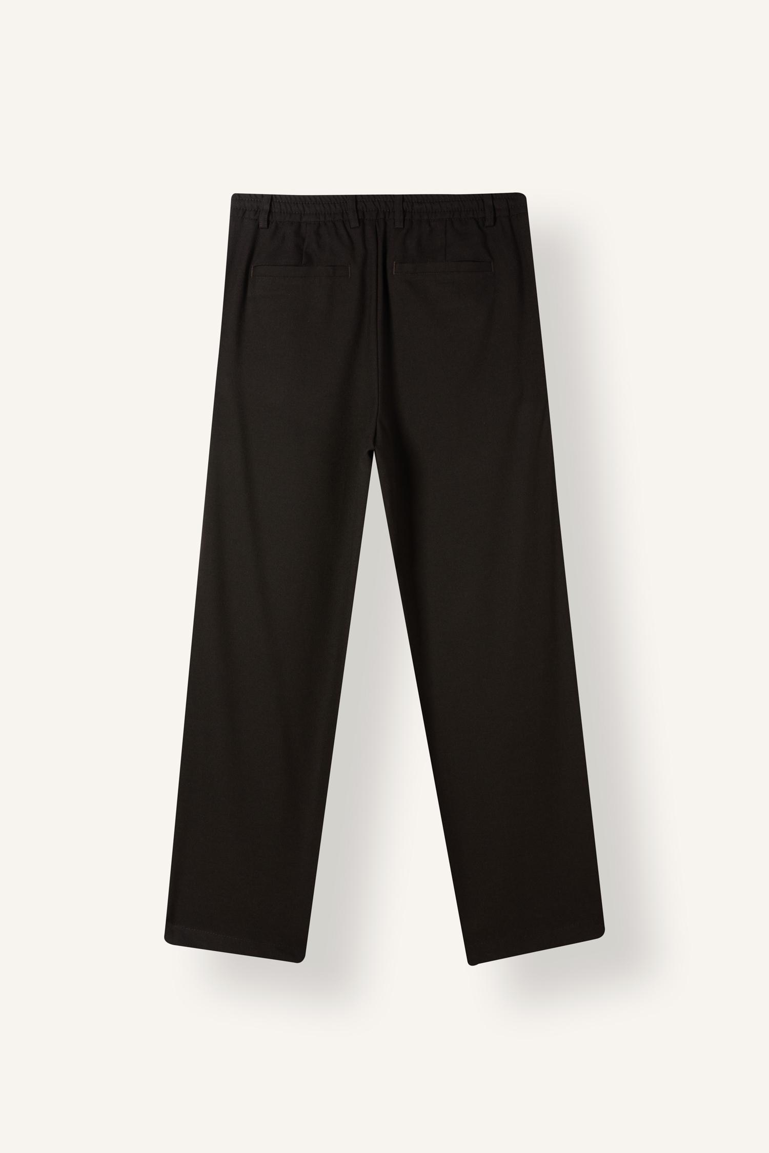 DeFacto Beli Büzgülü Pileli Straight Fit Pantolon görsel 6