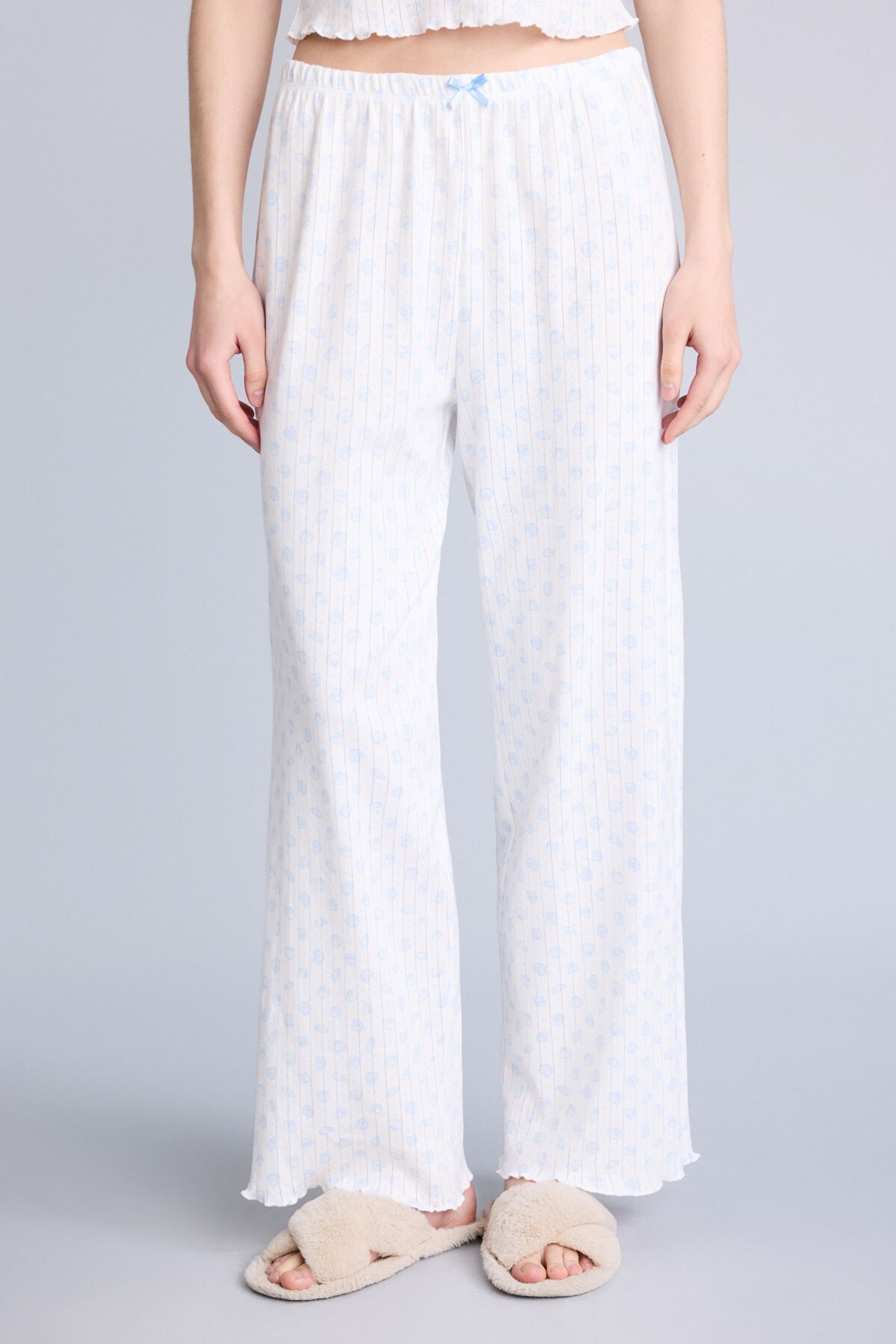 DeFacto %100 Pamuk Regular Fıt Kolsuz Pijama Takımı görsel 7